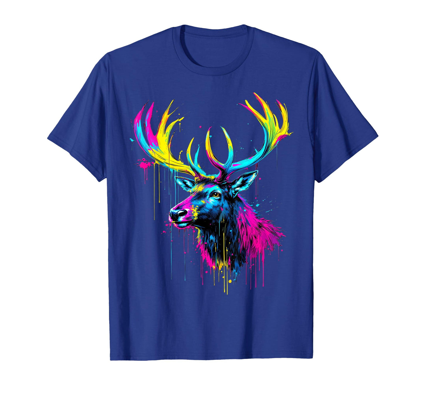 Elk Lovers Colorful Pop Art Beautiful Elk T-Shirt