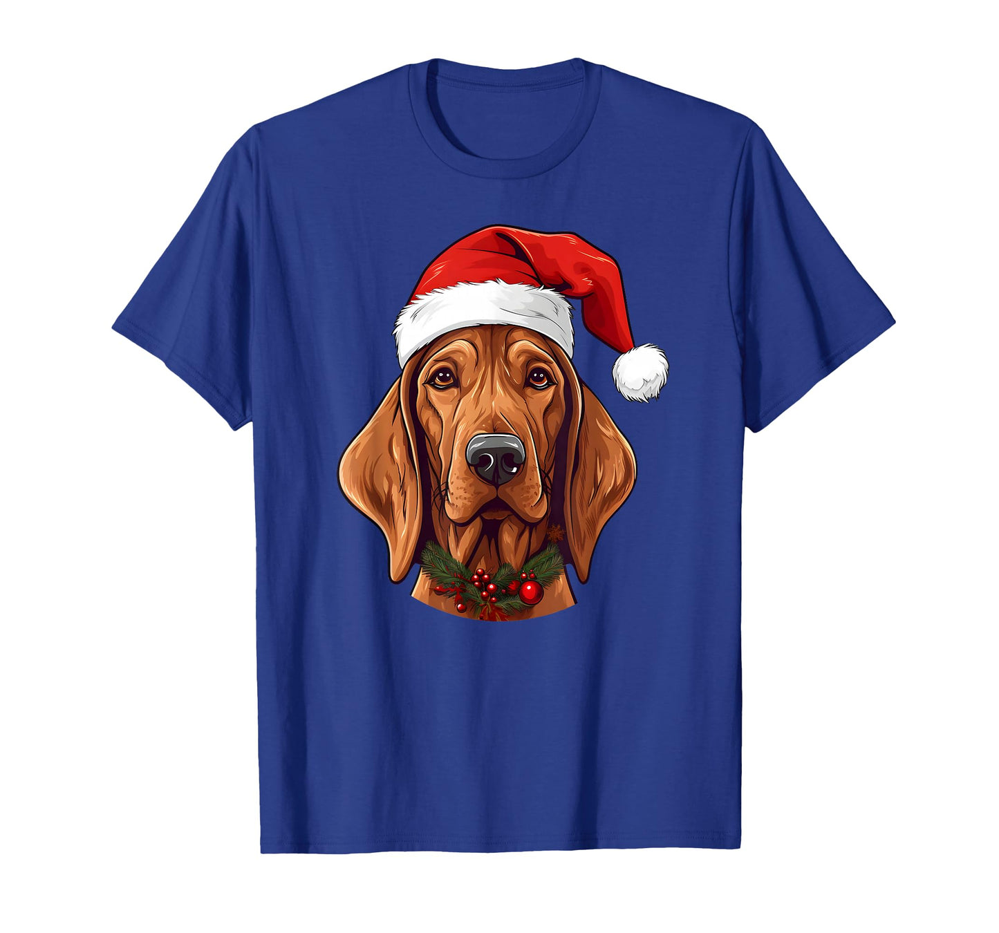 Redbone Coonhound Santa Hat Christmas Sweater Pet Dogs T-Shirt