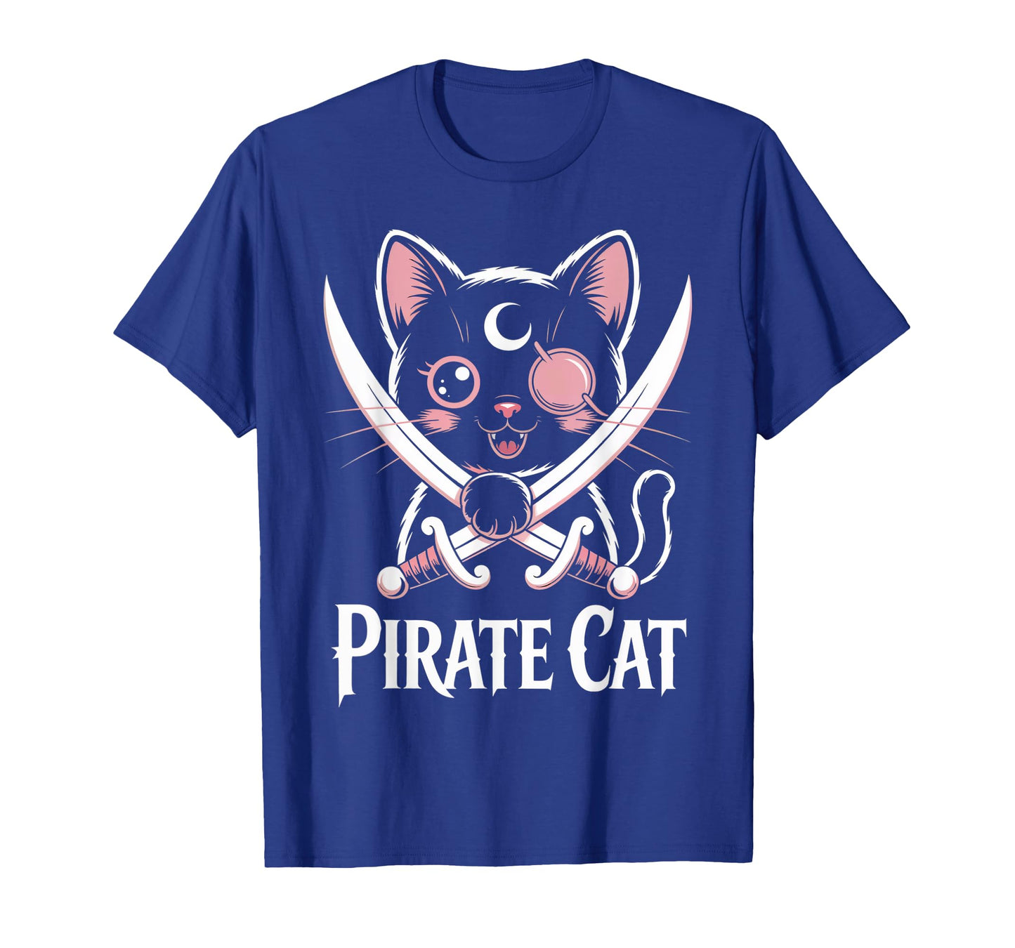 Pirate Black Cat Cute Kawaii Goth Girl Clothes Pink Goth T-Shirt