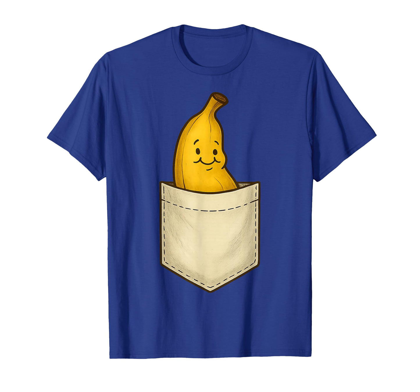 Happy Banana in Pocket Fun Design for Fruit Lovers T-Shirt