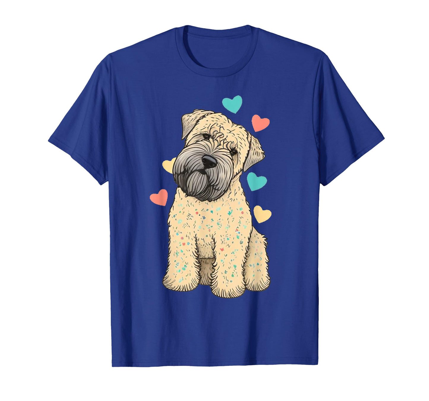 I Love My Soft Coated Wheaten Terrier Dog Valentines Heart T-Shirt