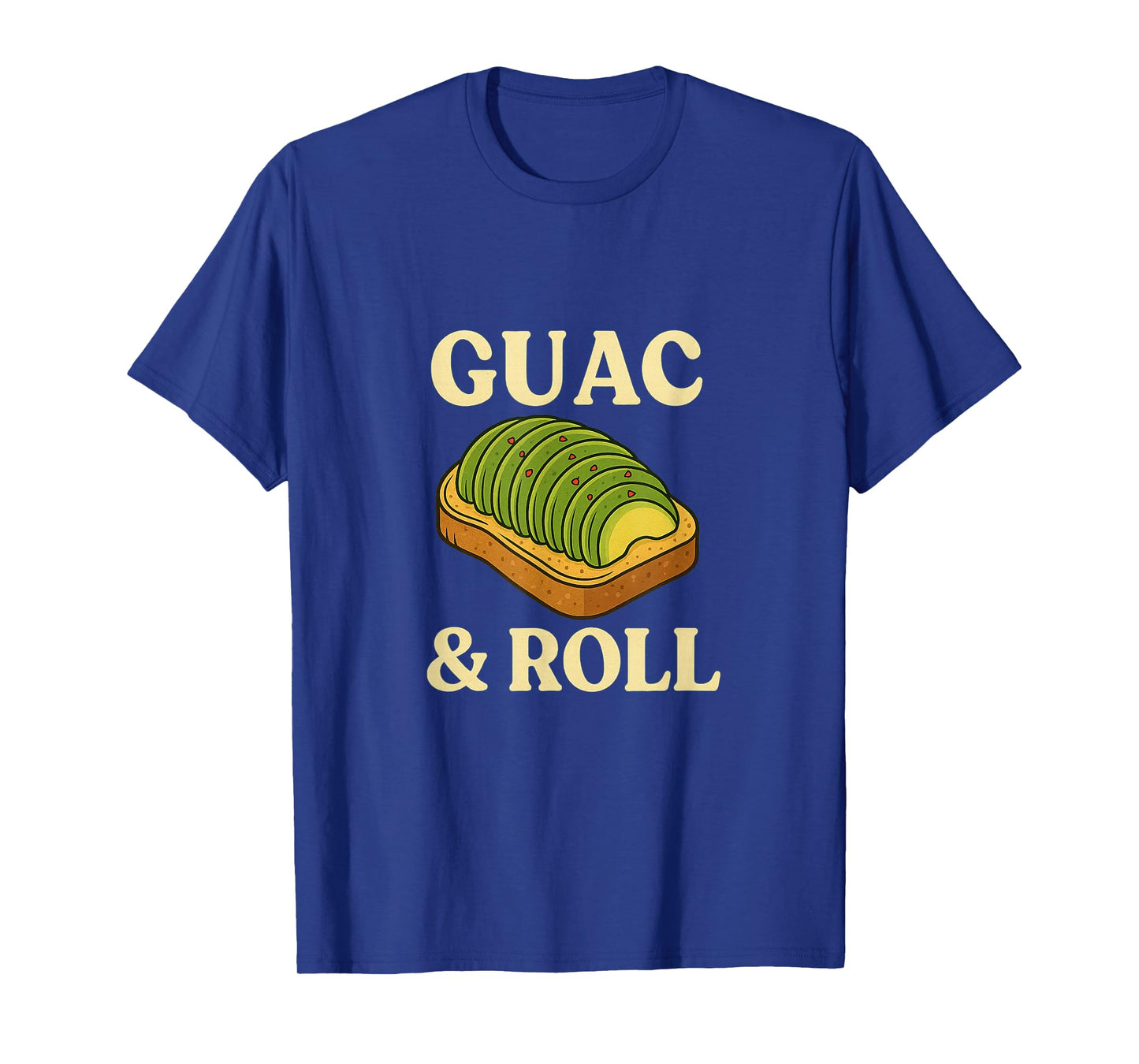 Guac & Roll Avocado Toast Funny for Foodies and Music Lovers T-Shirt