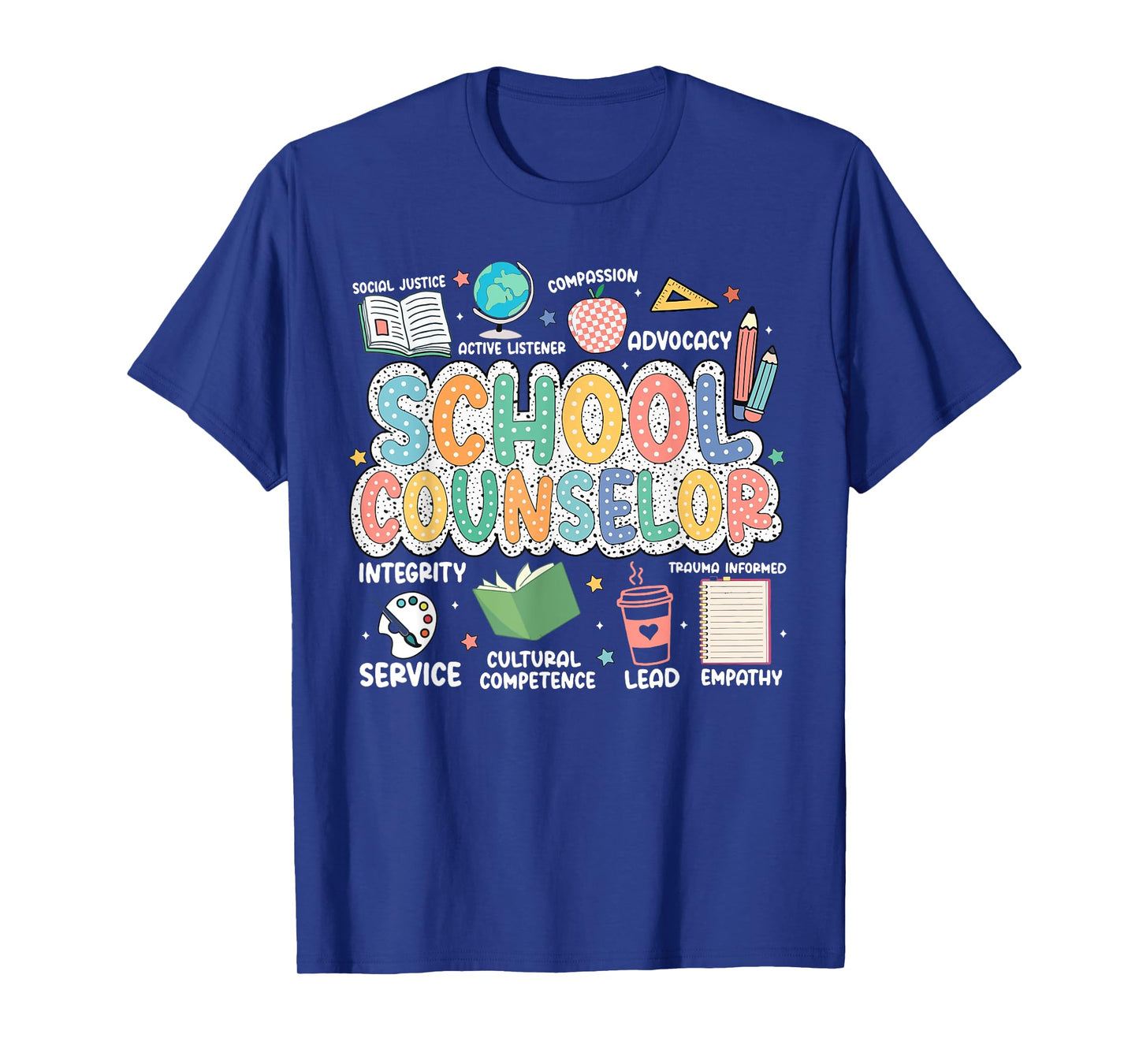 Retro School Counselor Counseling Teacher Appreciation T-Shirt