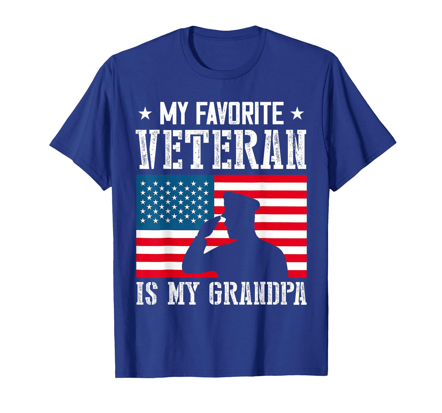 My Favorite Veteran is My Grandpa Veterans Day Thank You T-Shirt