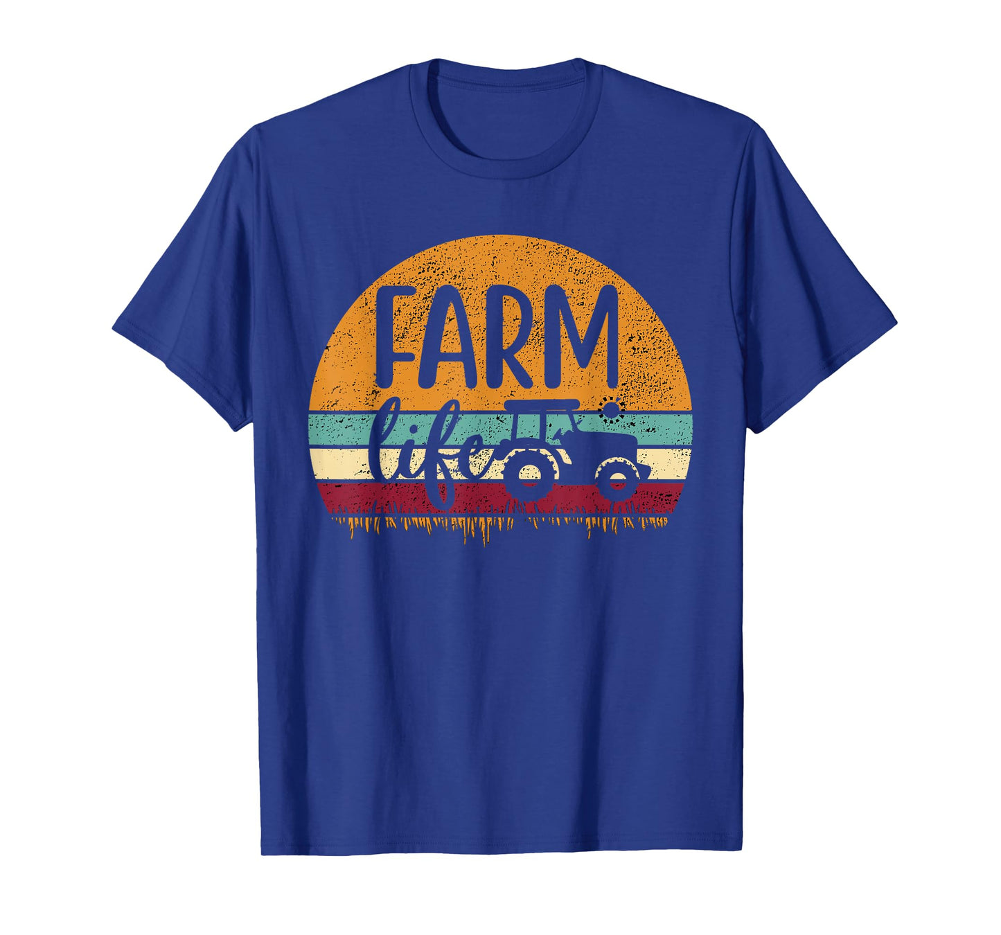 Retro Vintage Farm Life Farming Tractor Family Farmer Gift T-Shirt