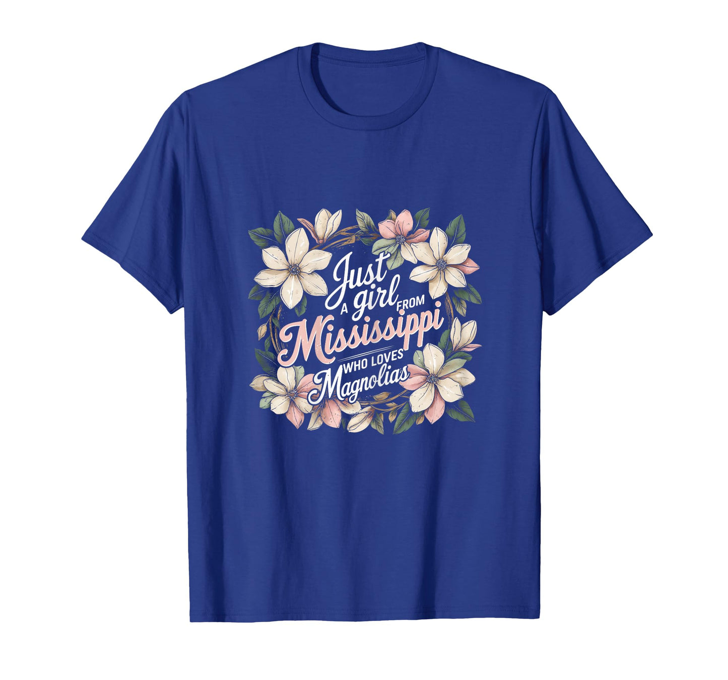 Mississippi Girl Who Loves Magnolias T-Shirt