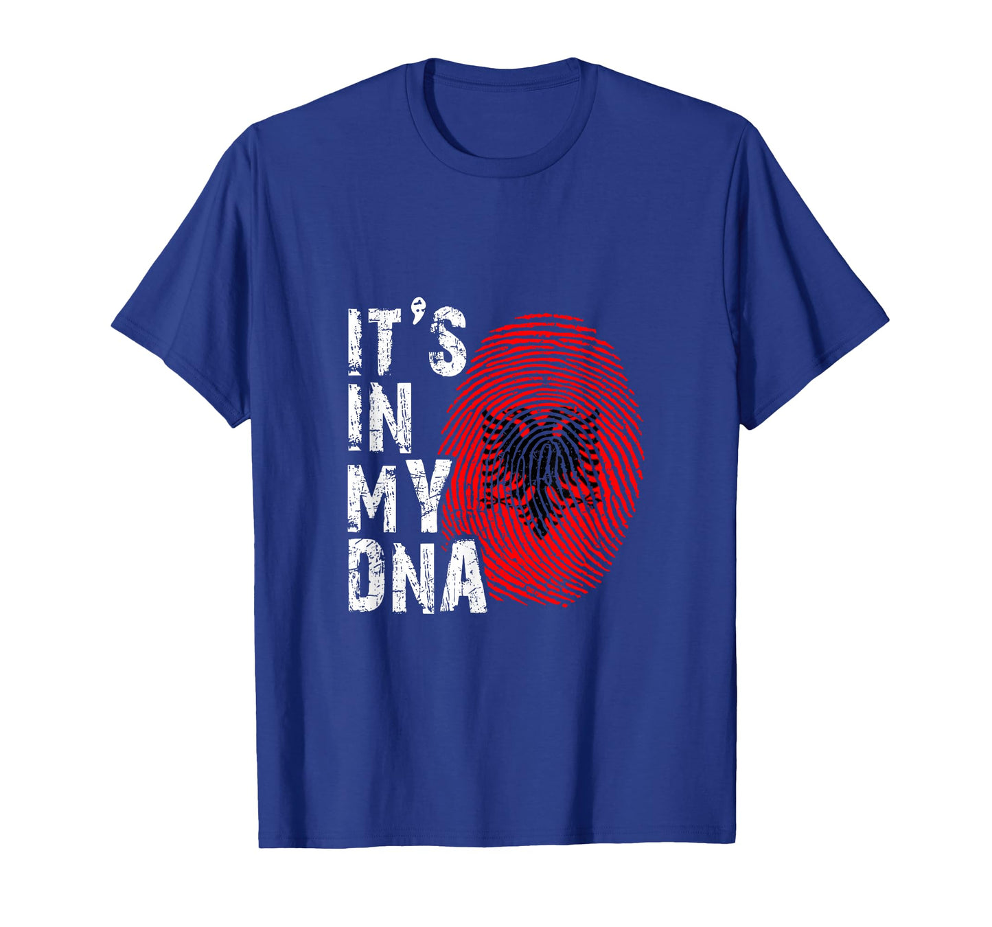 It is in my DNA fingerprint genes Albania flag country Gift T-Shirt