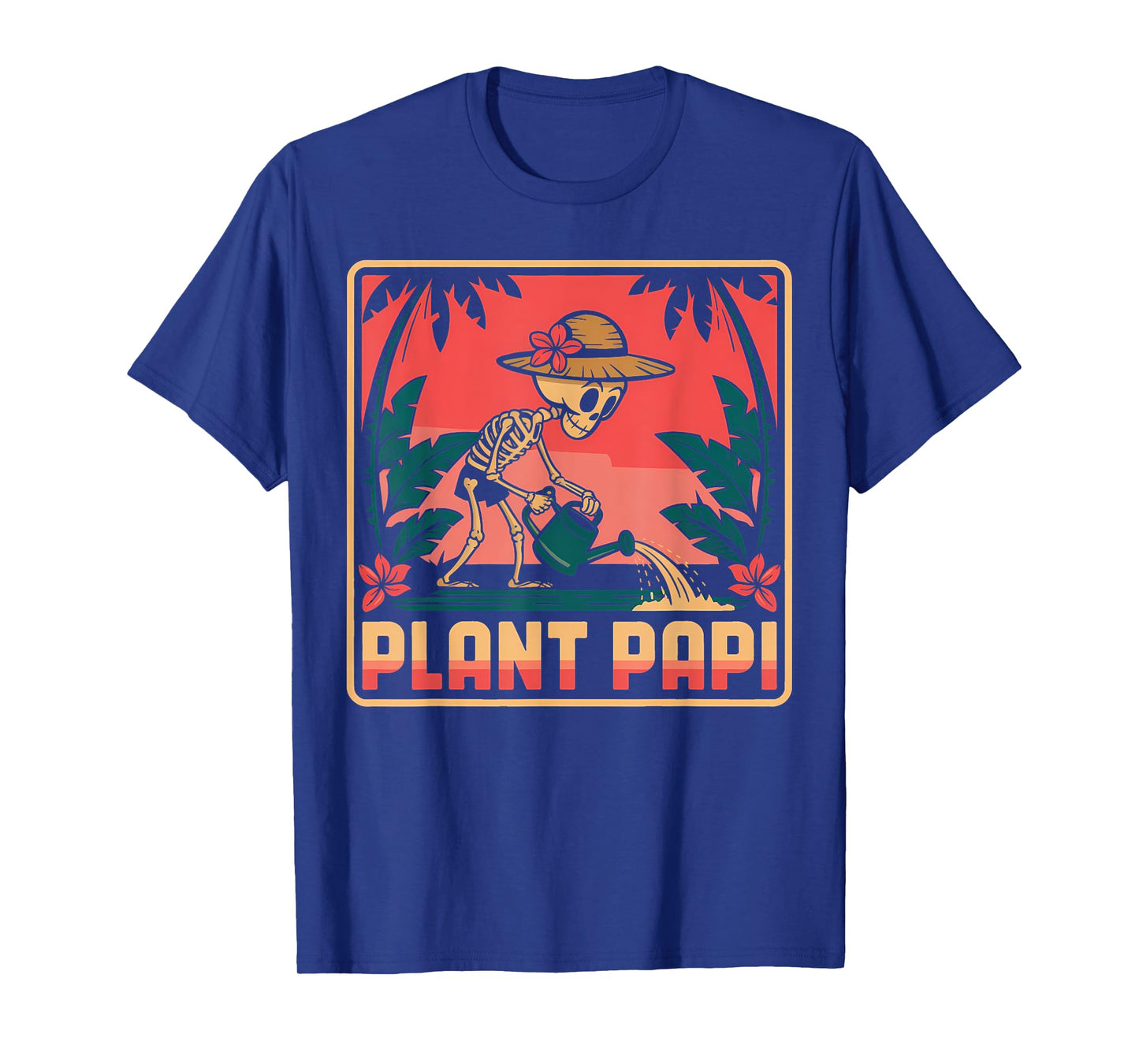 Halloween Plant Papi Daddy Gardener Vintage Men Women T-Shirt