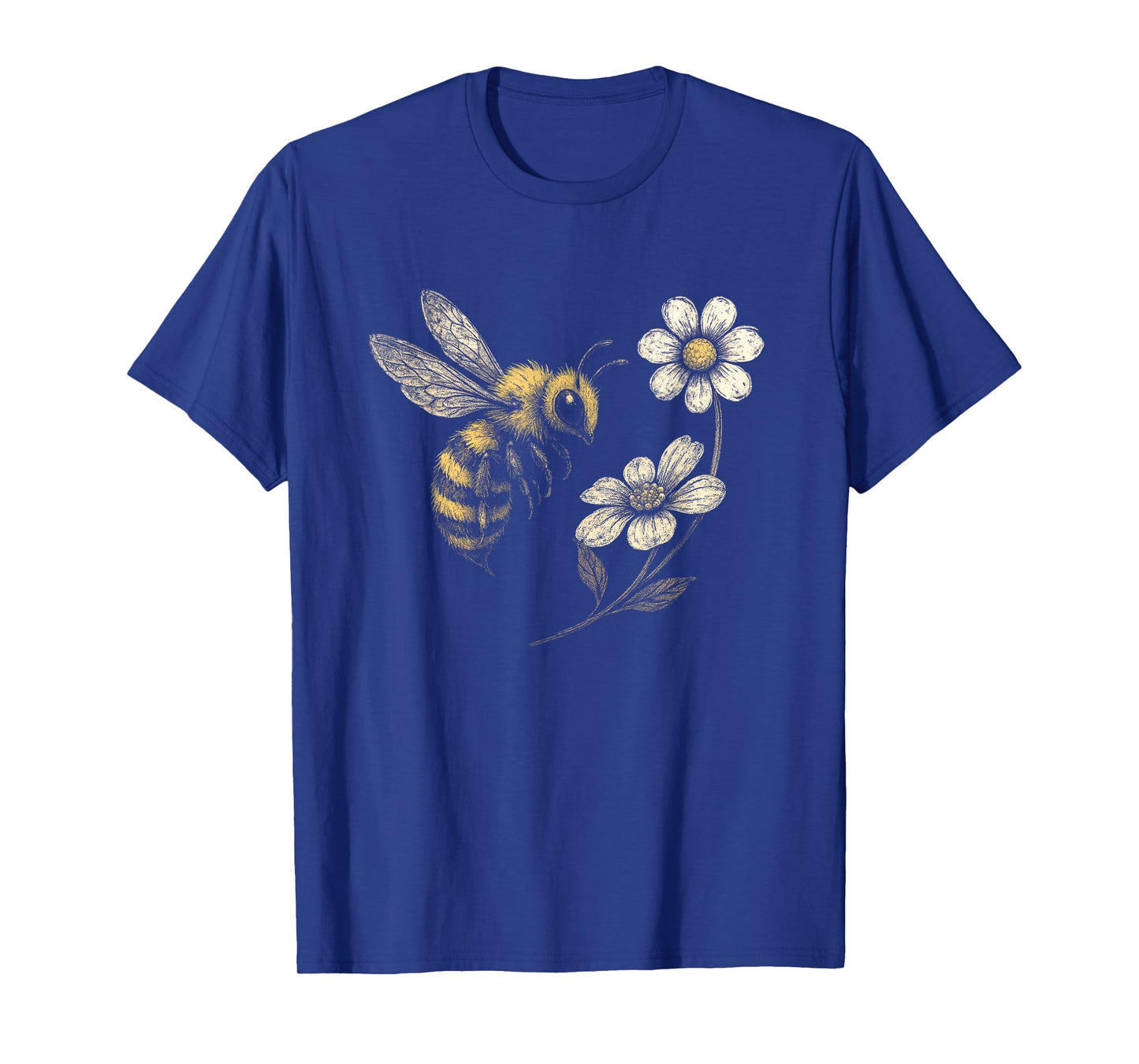 Bee Flower Garden Honeybee Insect Daisy Homestead Aesthetic T-Shirt