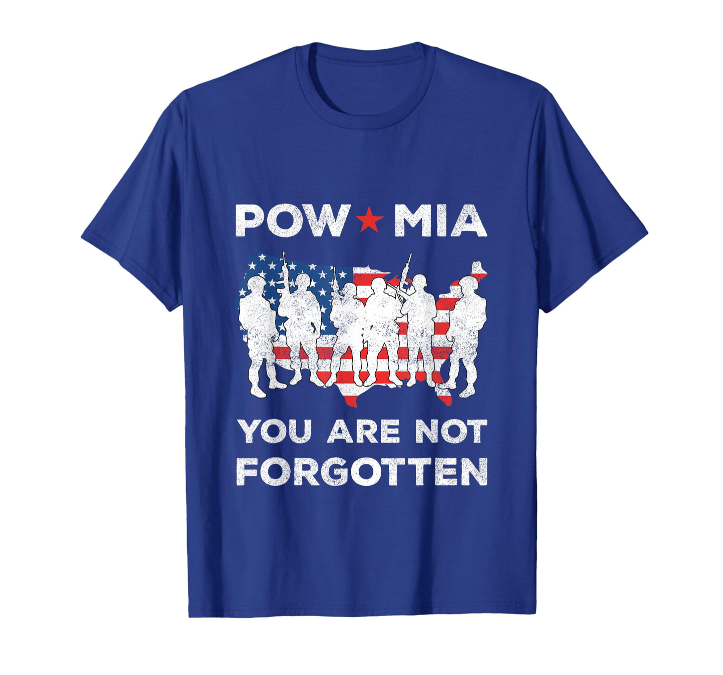 POW MIA You Are Not Forgotten American Flag Soliders T-Shirt