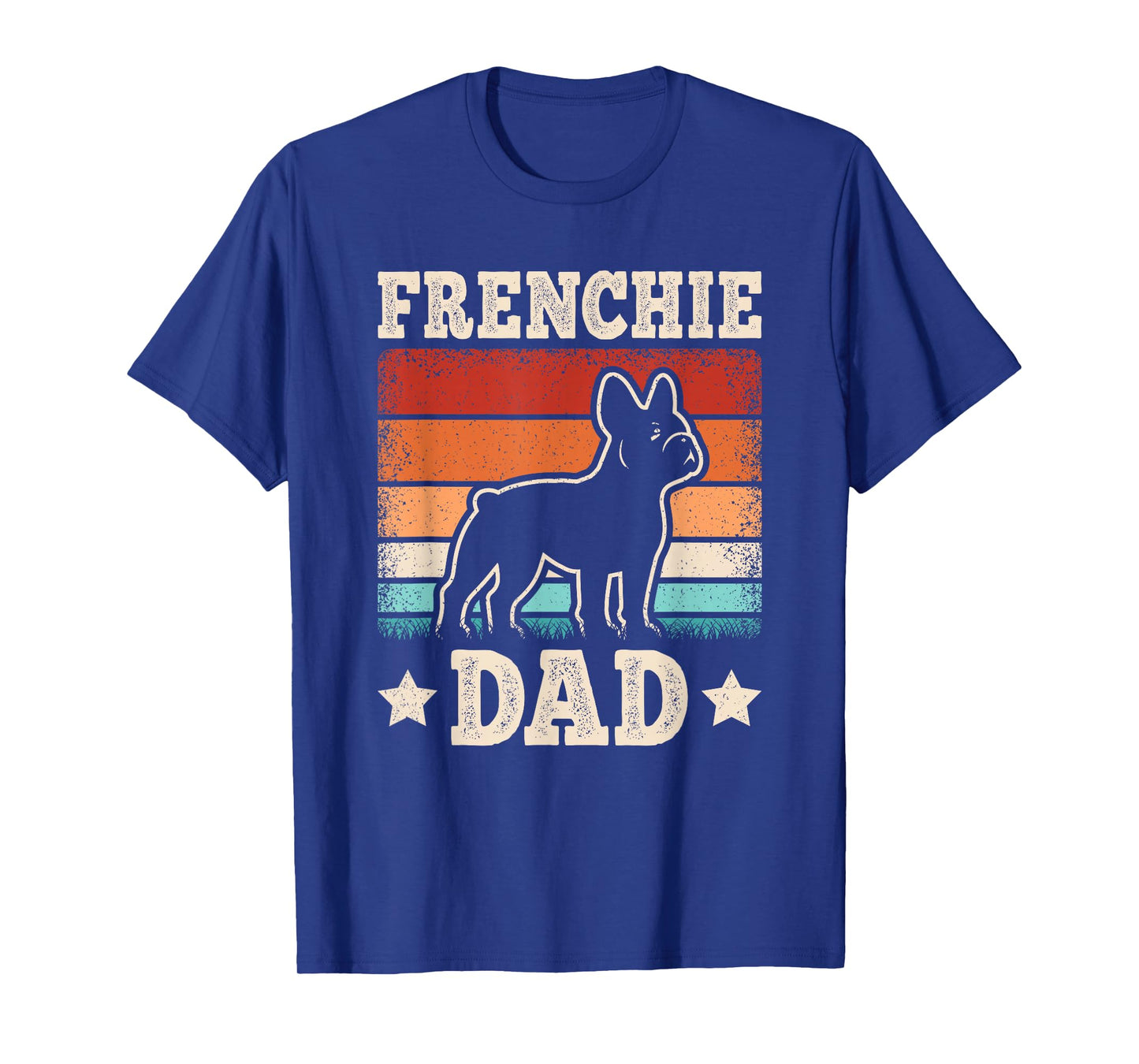 Frenchie Dad Retro French Bulldog Lover Daddy Men T-Shirt