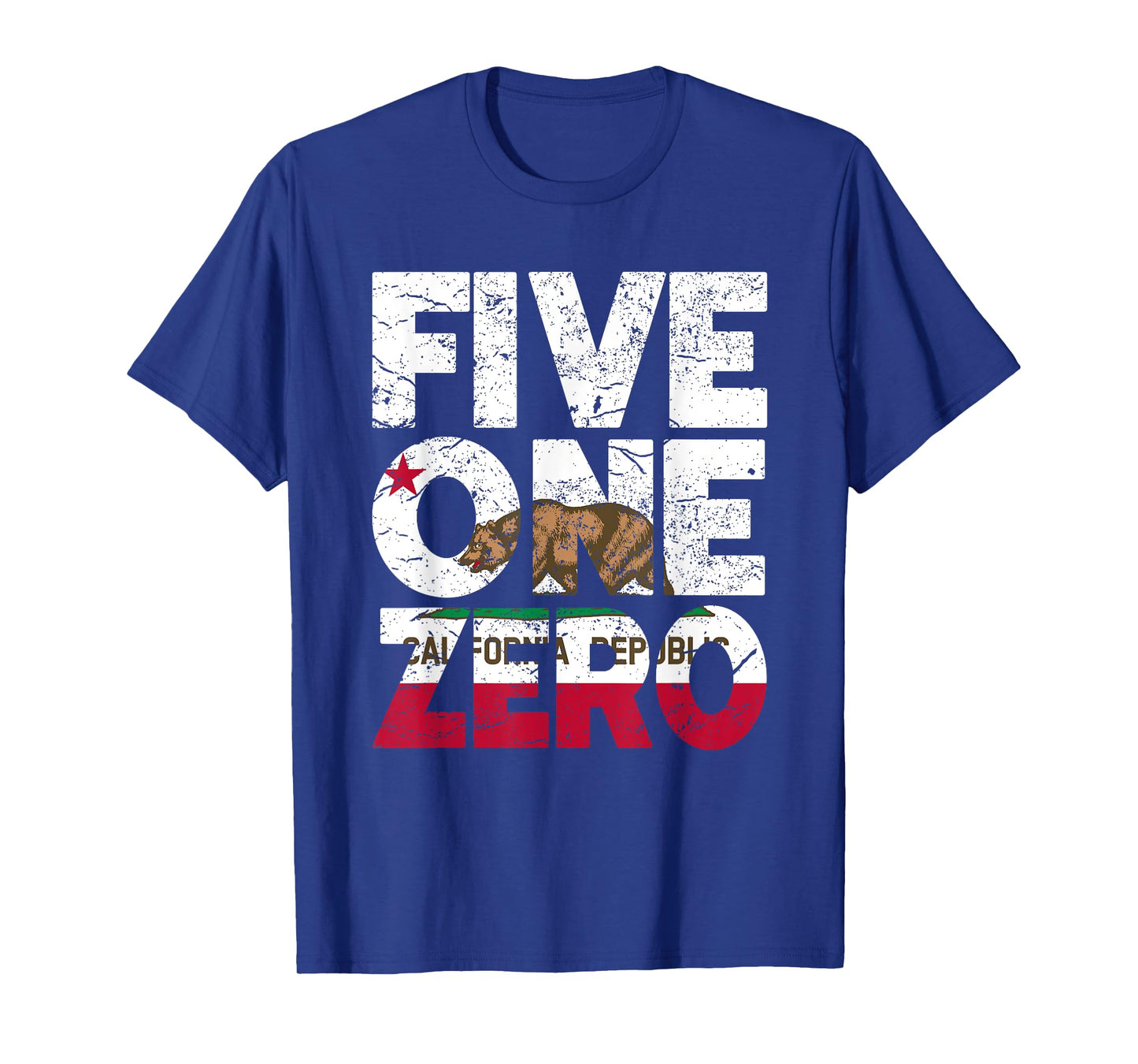 California Republic Flag - Area Code 510 T-Shirt
