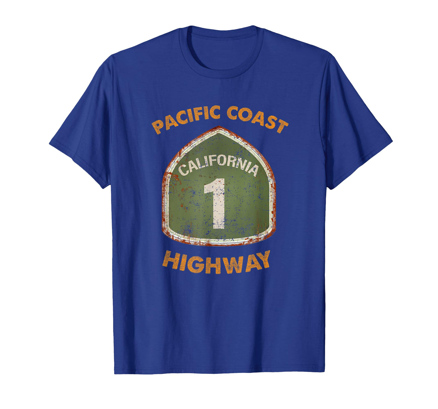 Pacific Coast Highway Route 1 Cali Gift California Souvenir T-Shirt