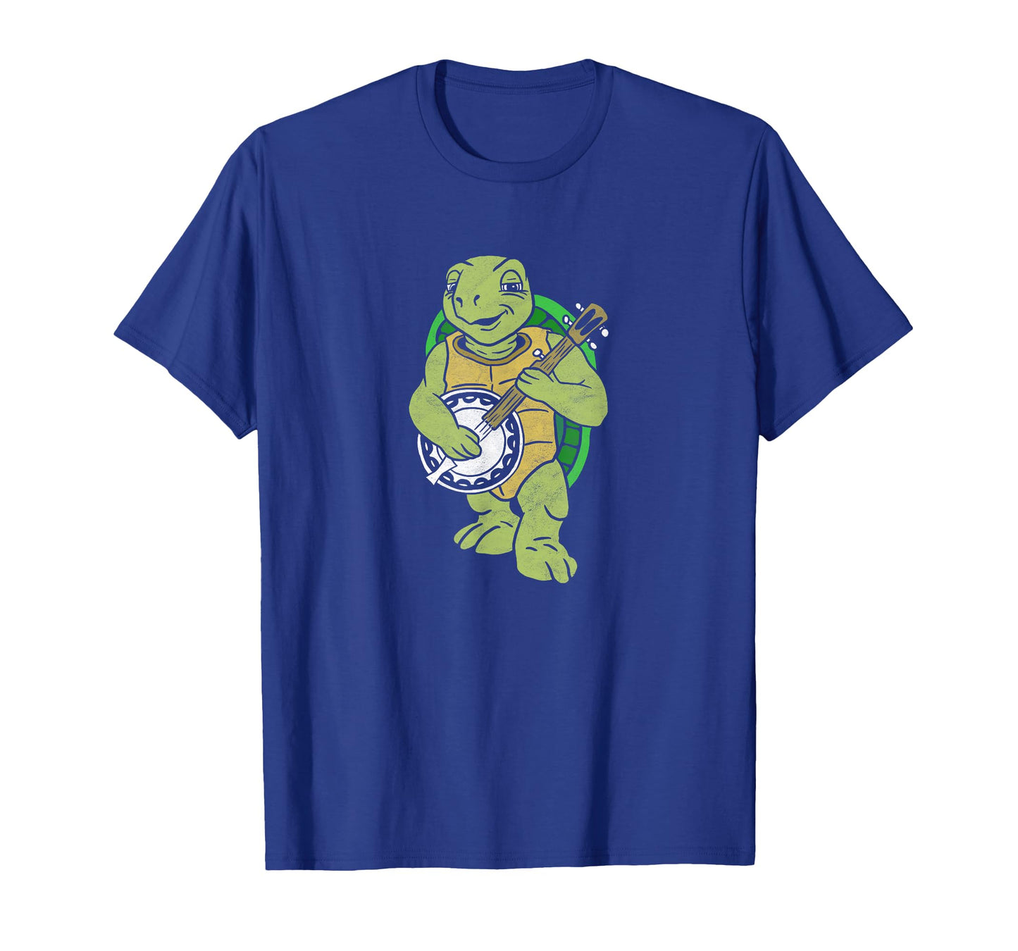 Banjo Turtle Vintage Funny Terrapin Bluegrass Graphic T-Shirt