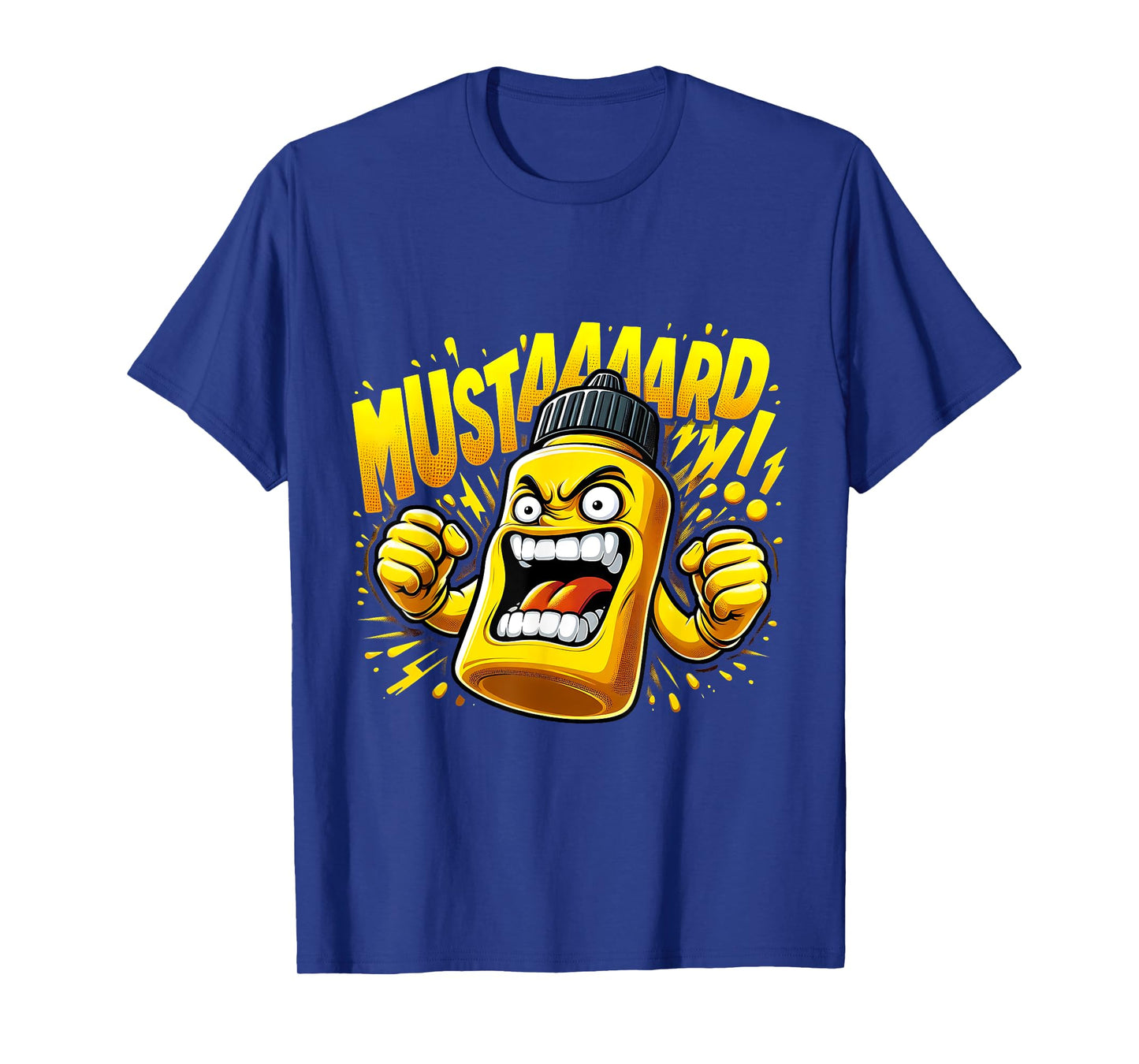 Funny Meme Mustard Bottle Scream Condiment Rap T-Shirt