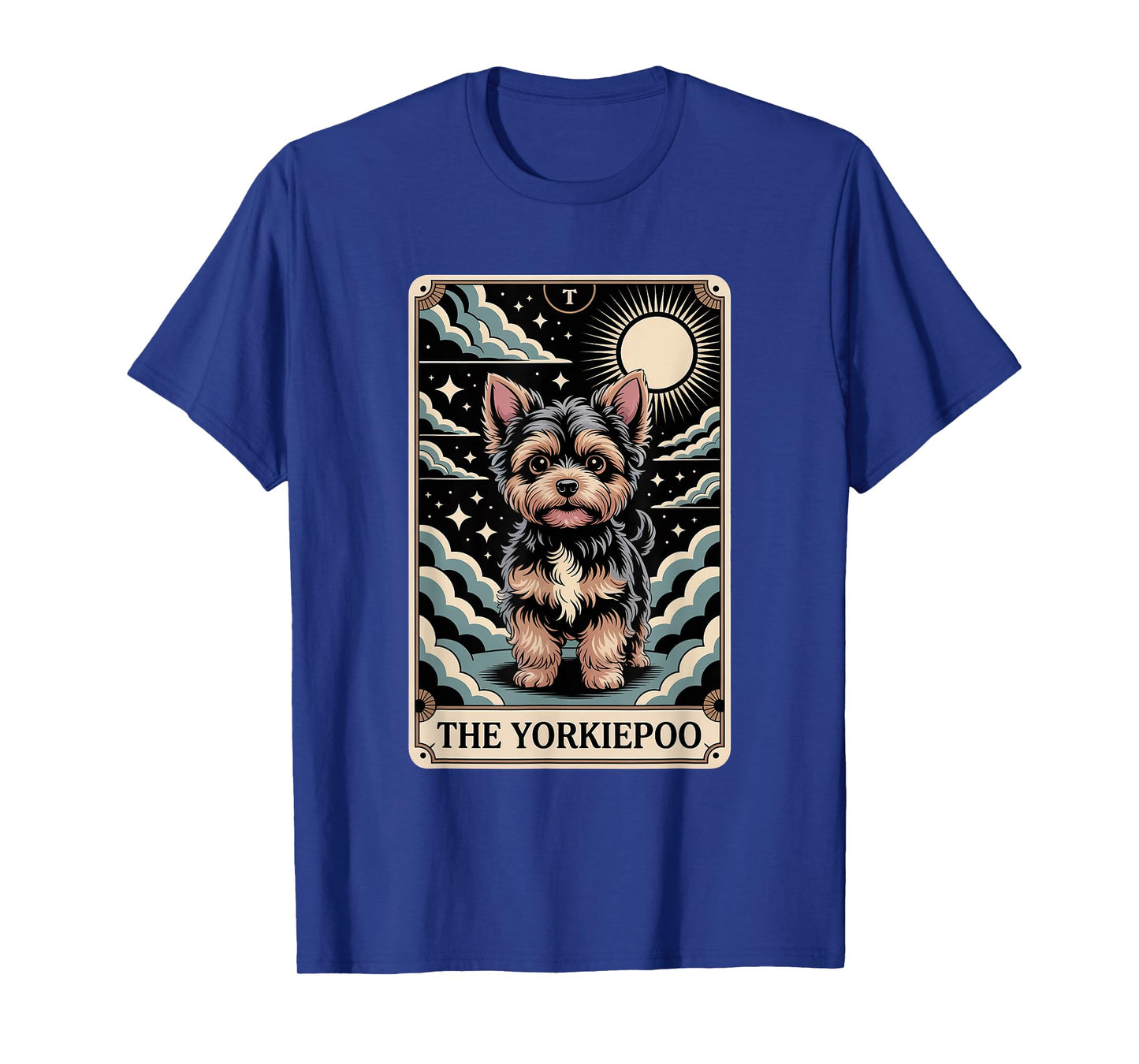 Yorkiepoo Tarot Card Art Funny Dog T-Shirt