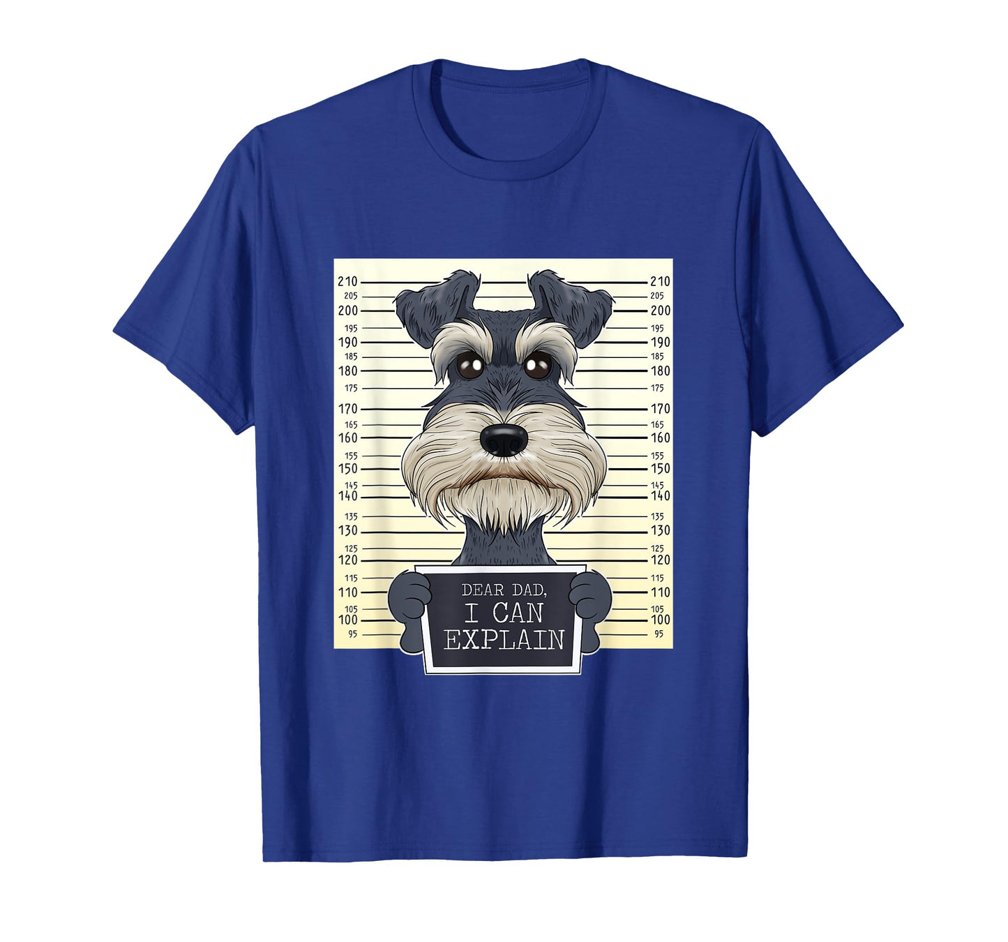 Funny Miniature Schnauzer Dad I Miniature Schnauzer T-Shirt