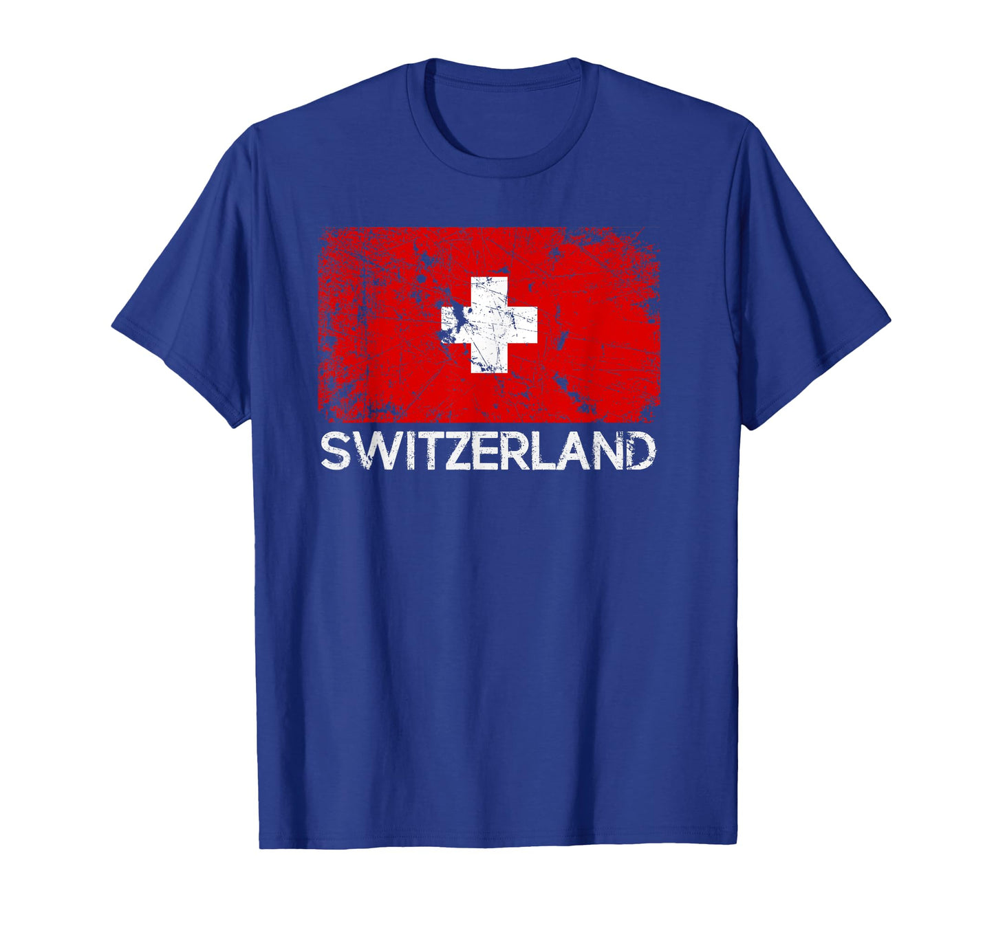 Swiss Flag T-Shirt | Vintage Made In Switzerland Gift