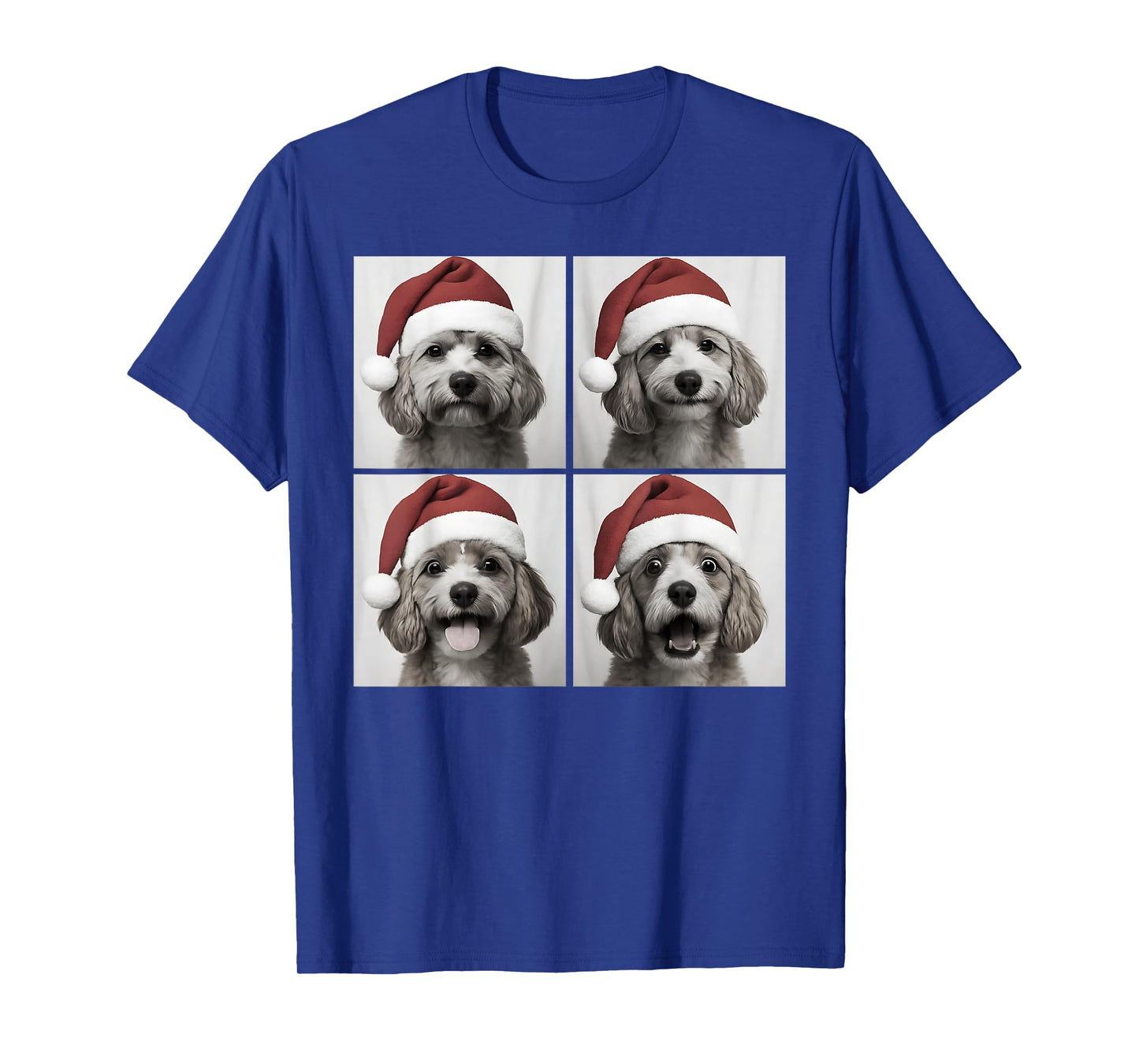 Funny Christmas Cavapoo Santa Doodle Dog Lover Photo Booth T-Shirt