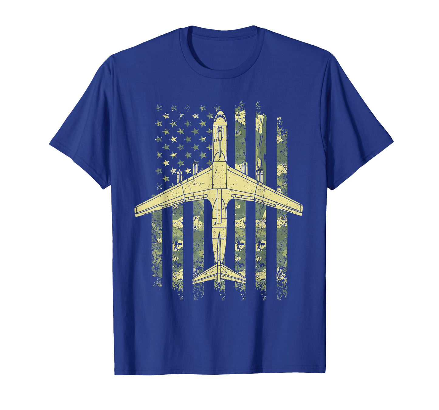 C-141 Starlifter Flag Camouflage US Military Airlifter Plane T-Shirt