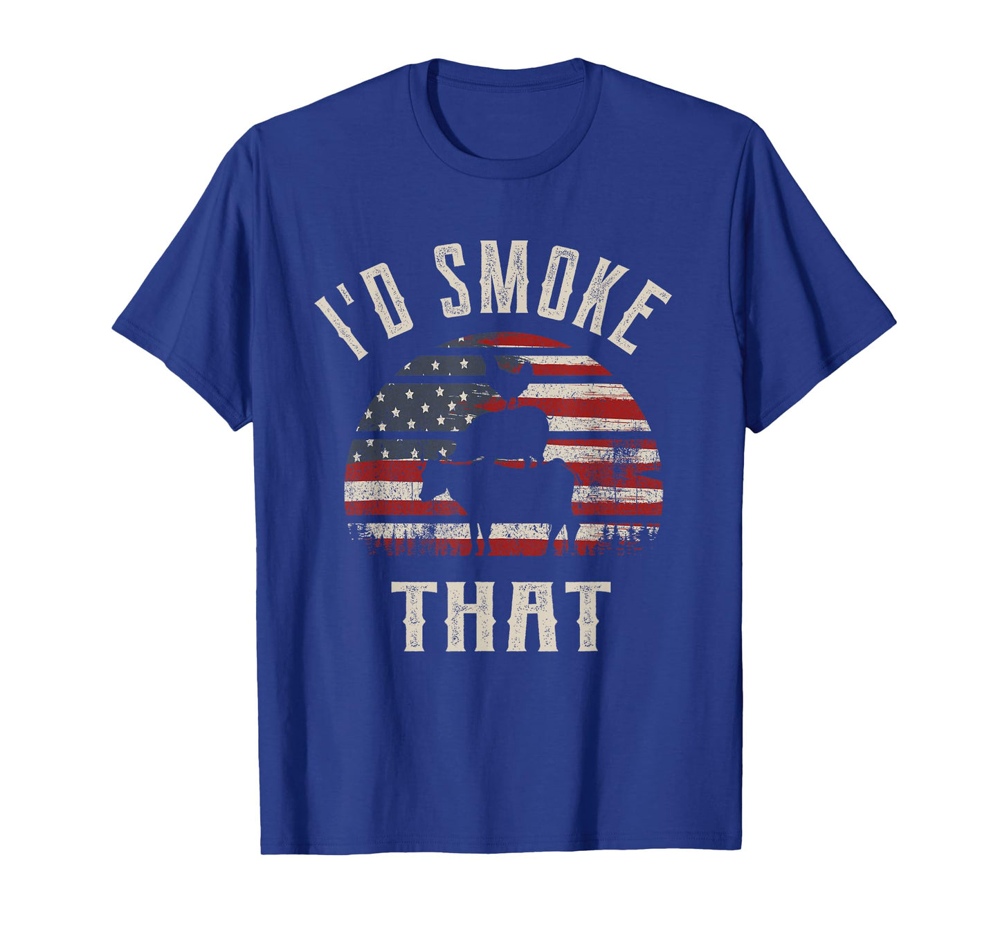 I'd Smoke That, Funny Patriot Gift for BBQ and Meat Lovers T-Shirt