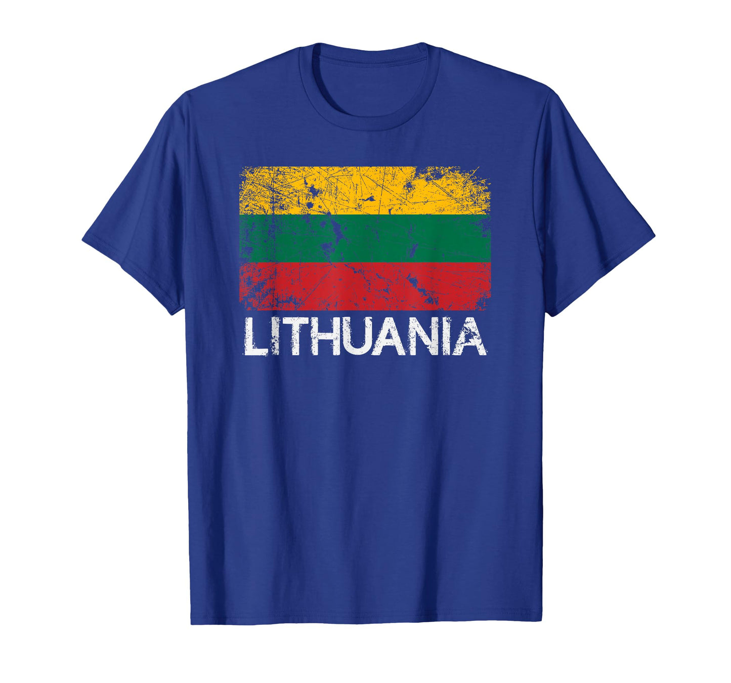 Lithuanian Flag T-Shirt | Vintage Made In Lithuania Gift T-Shirt