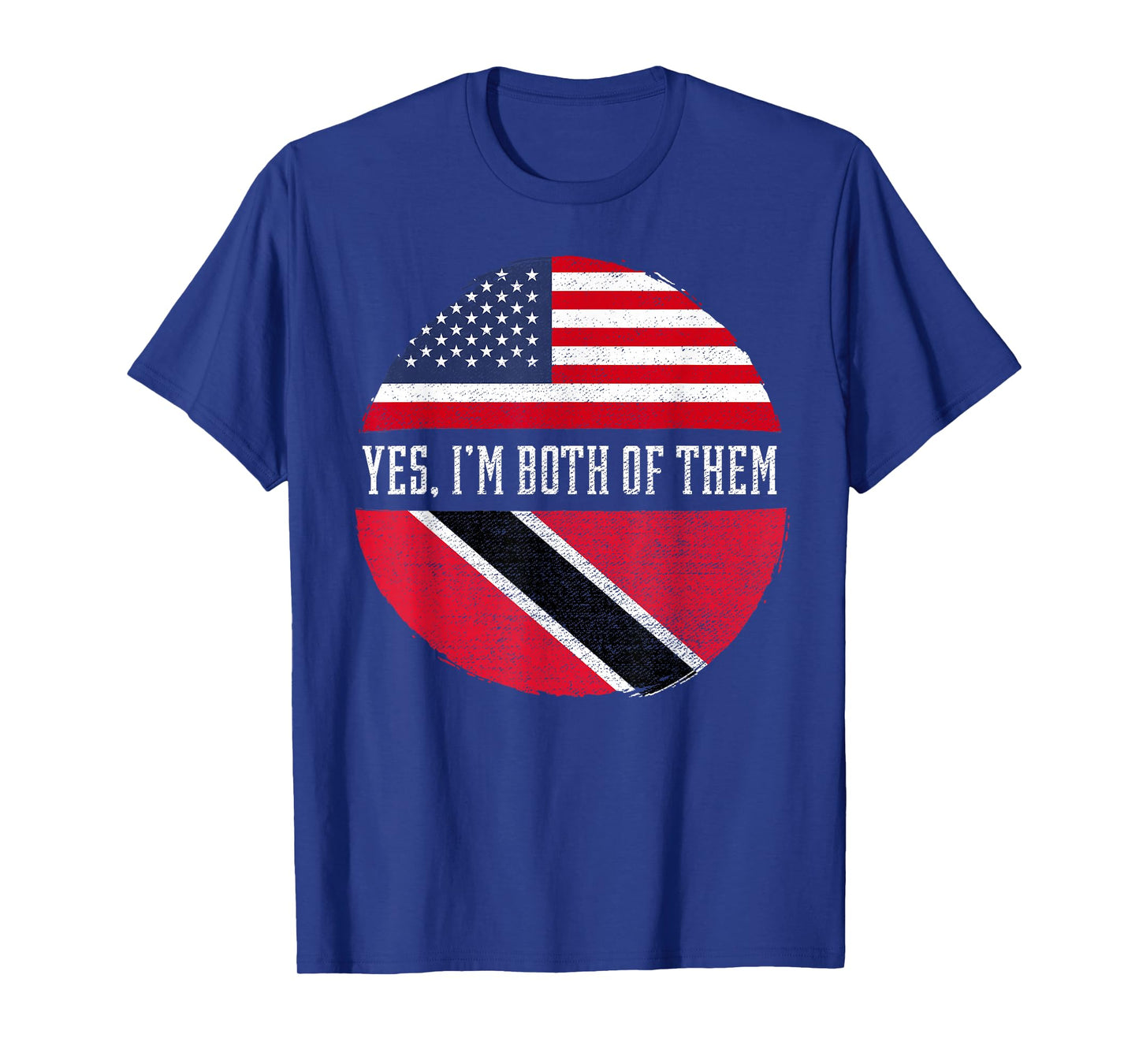 Half American Half Trinbagonian USA Flag Trinidad and Tobago T-Shirt