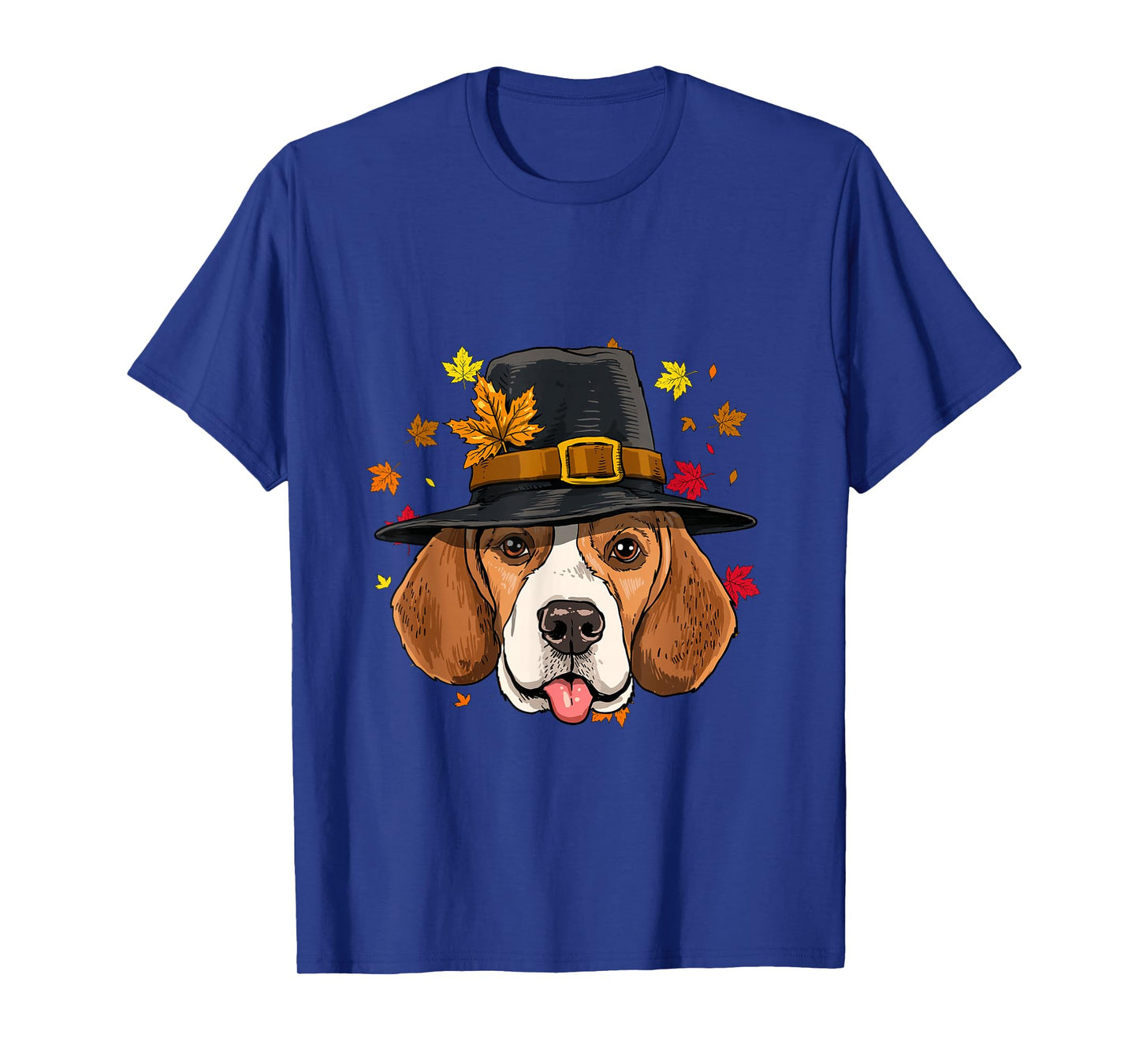 Beagle Thanksgiving Pilgrim Turkey Day Autumn Fall Dog Lover T-Shirt