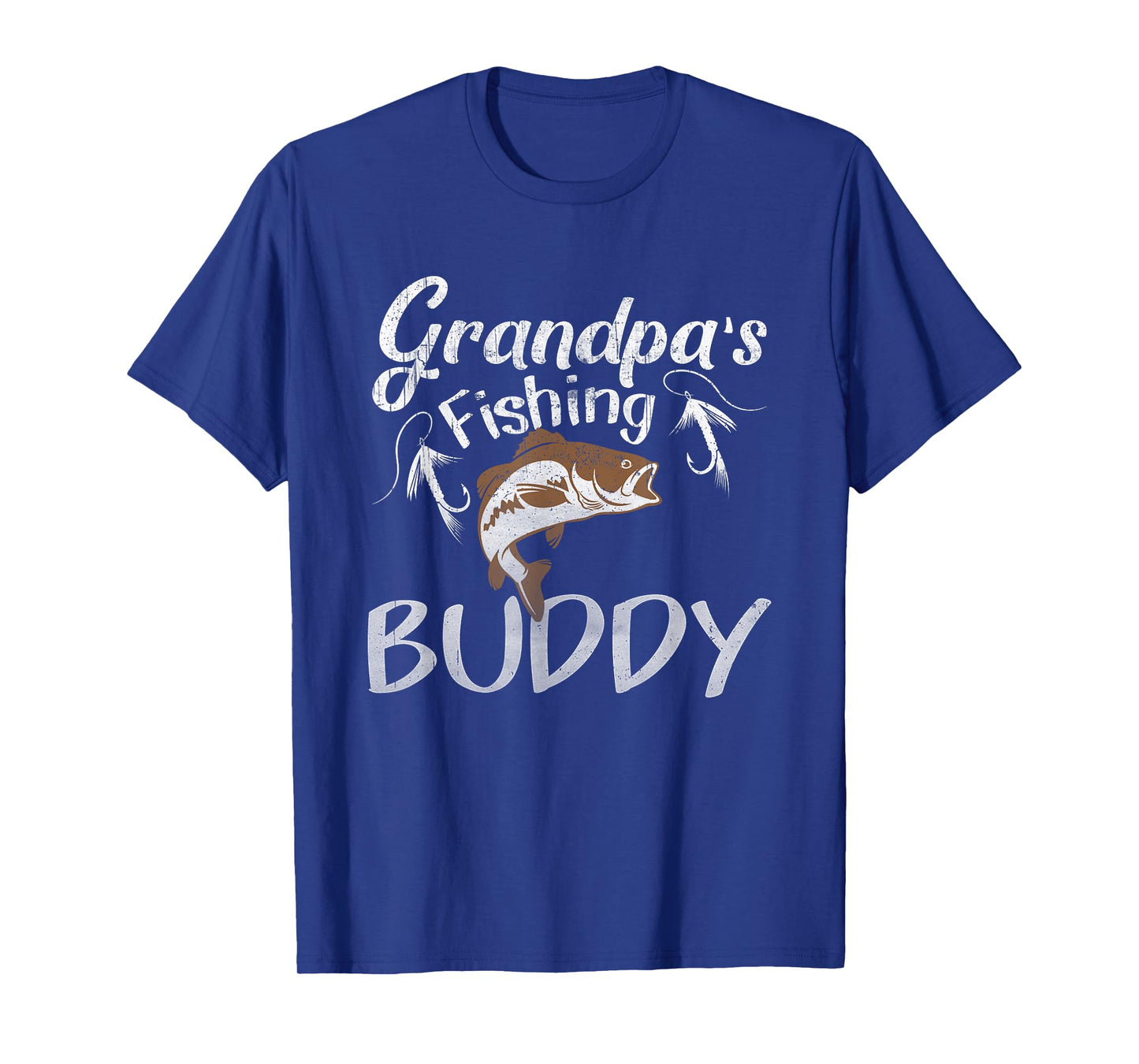 Grandpa's Fishing Buddy Grandson Granddaughter T-Shirt