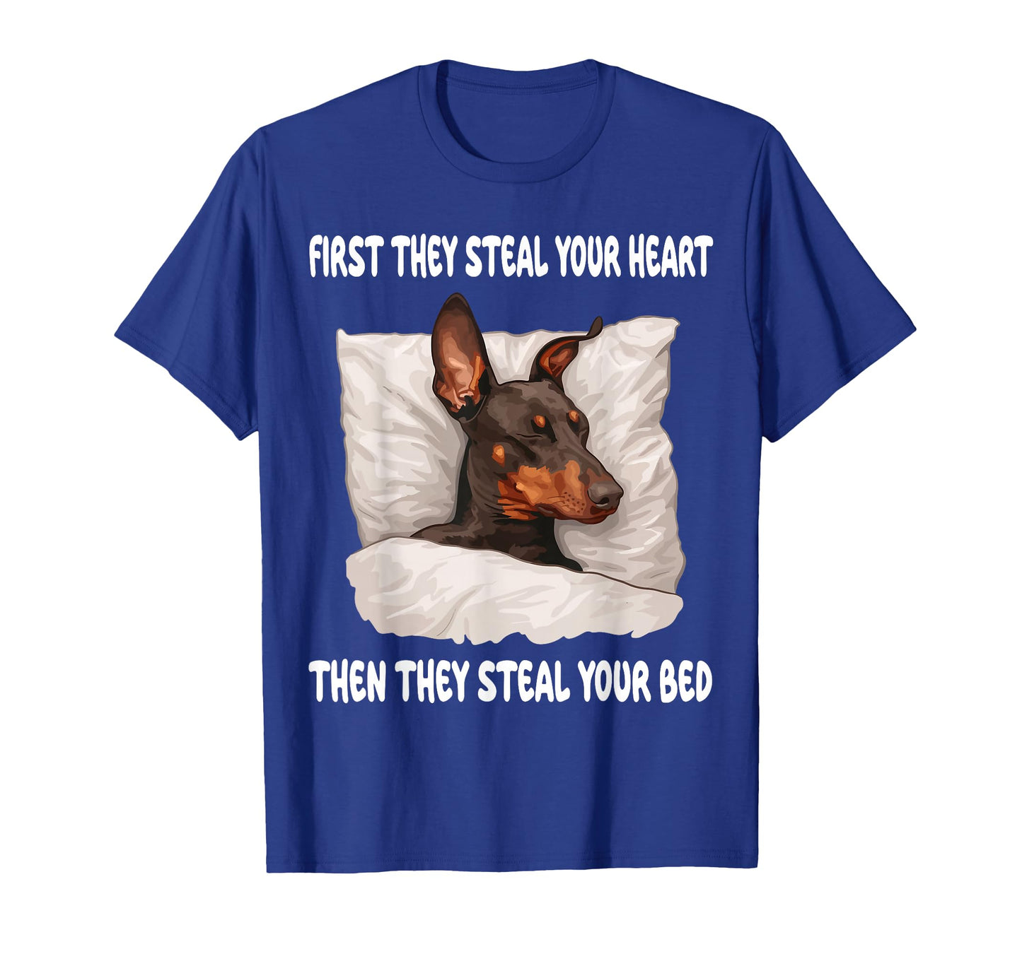 Doberman Pinscher Sleeping Pajamas Nightgown T-Shirt