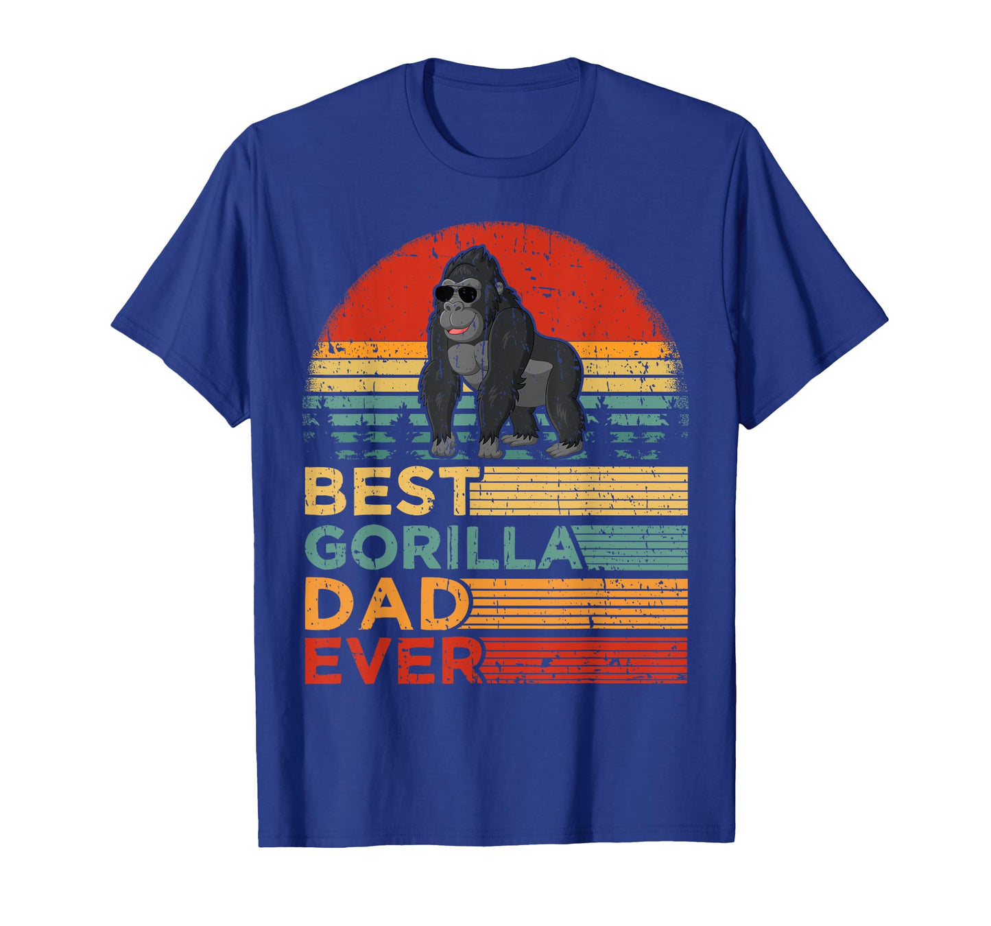 Best Gorilla Dad Ever Funny Vintage Gorilla Father's Day T-Shirt