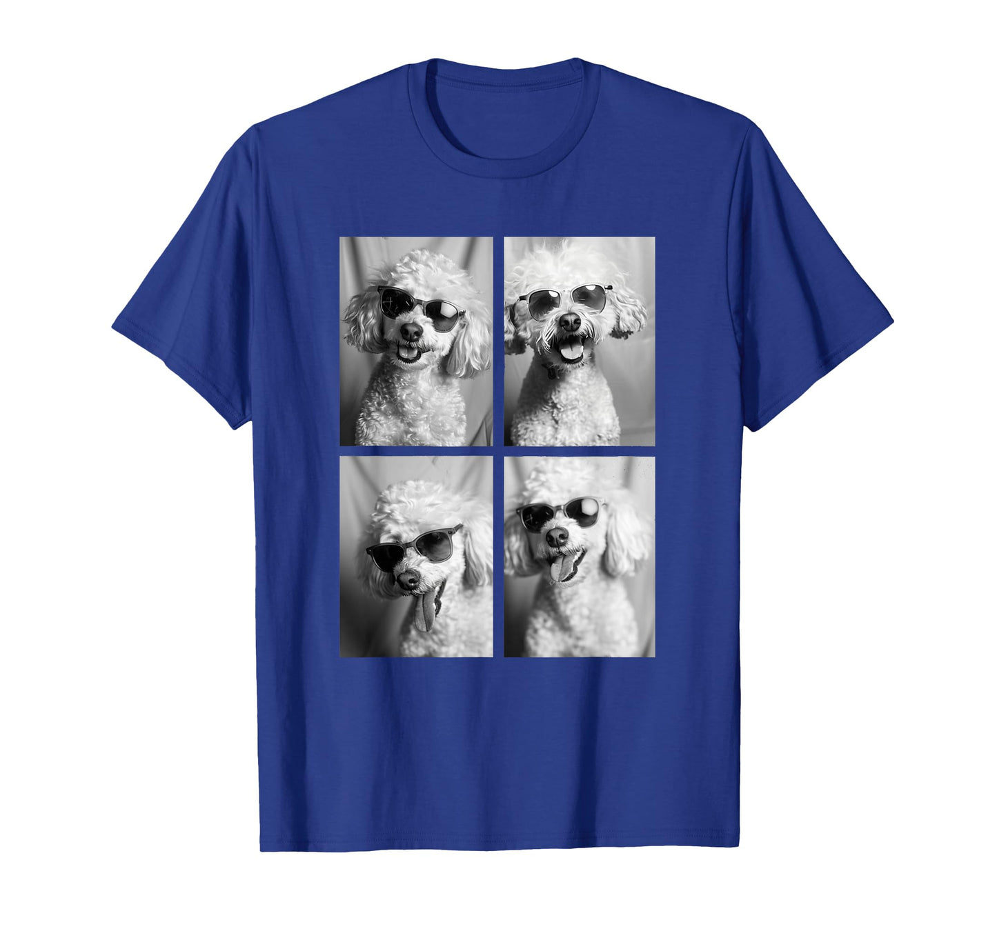 Funny Poodle Dogs with Sunglasses Adorable Puppies Meme T-Shirt