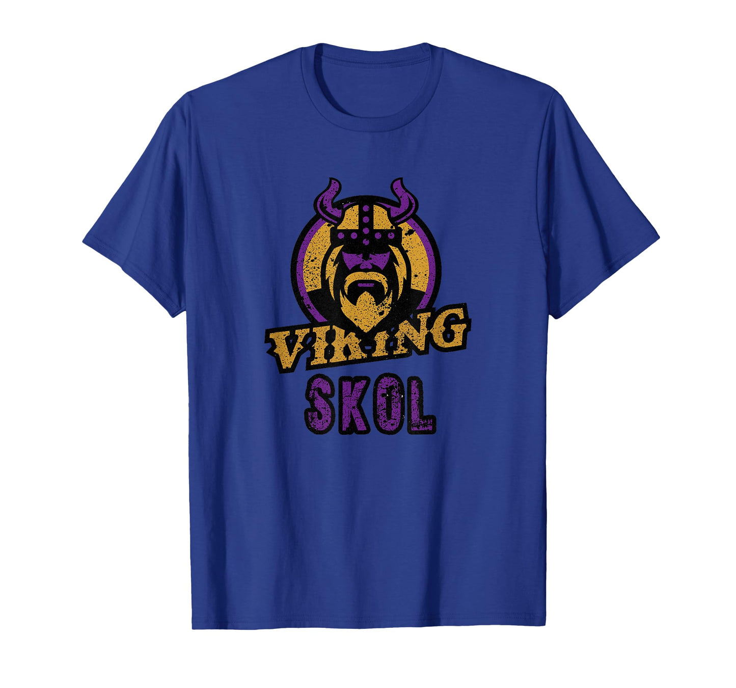 Skol Viking Vintage Distressed Skol Viking T-shirt Skol Fan T-Shirt