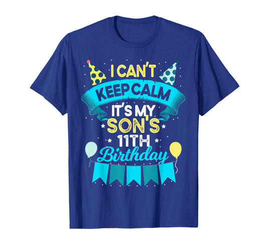 11 Years Old Son Birthday Gift It's My Son 11th Birthday T-Shirt