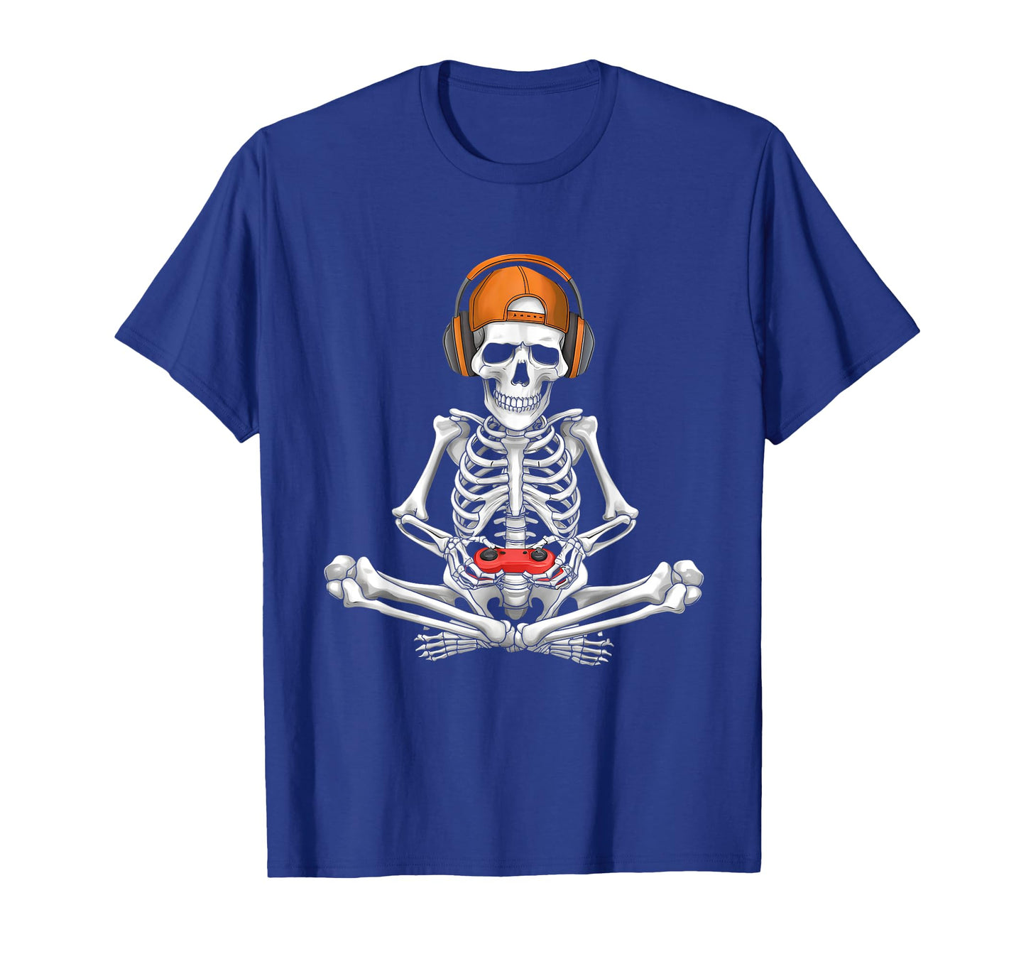 Video Game Skeleton Halloween Gaming Teens Gamer Men Boy Kid T-Shirt