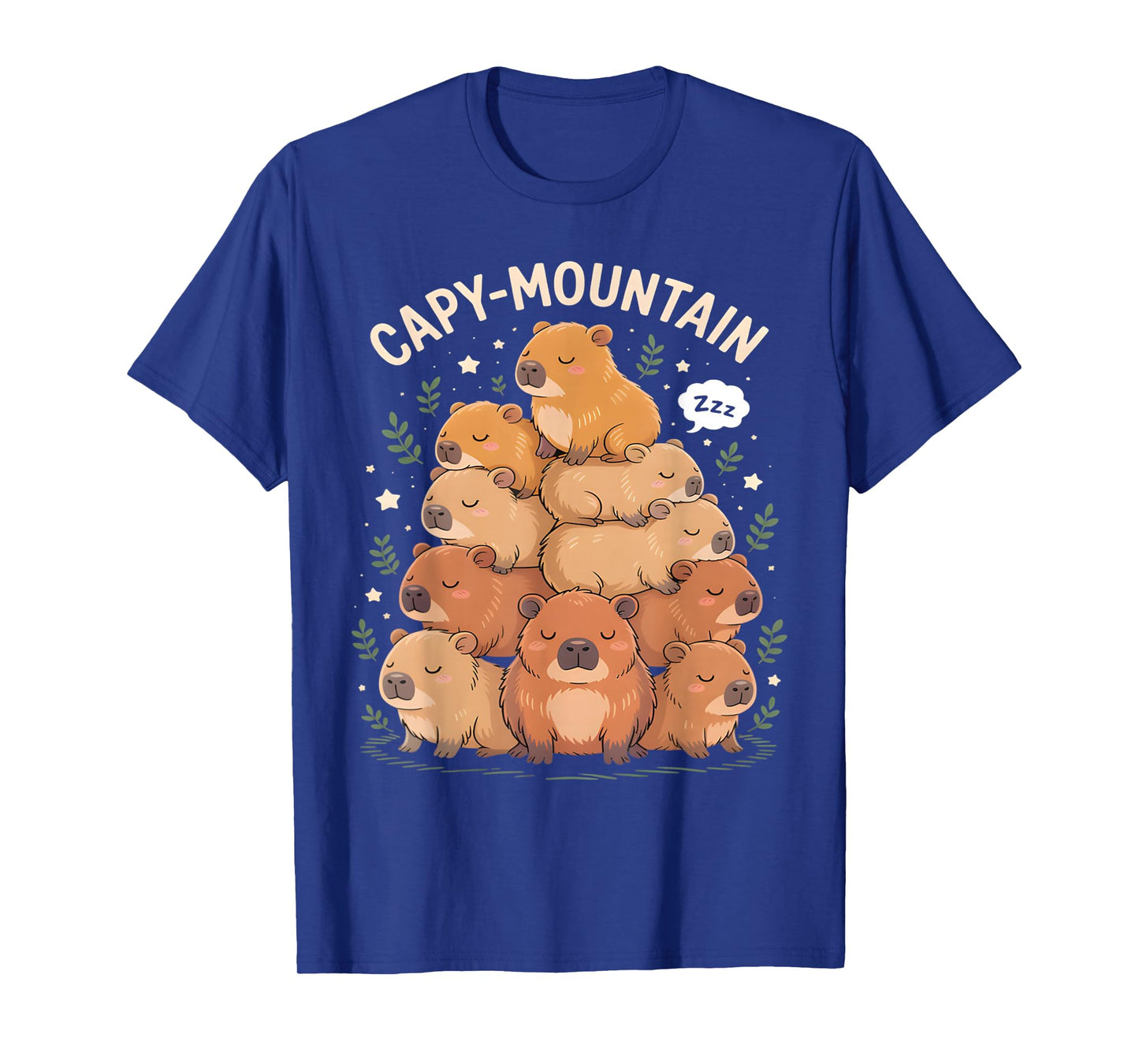 Cozy Capy-Mountain Cute Capybara Lovers Women Kids T-Shirt