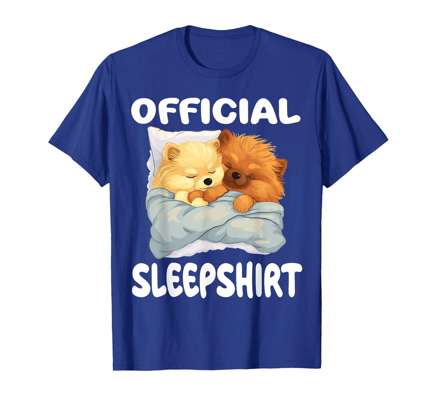 Pomeranian Dog Official Sleepshirt Pajamas Nightgown T-Shirt for Men Women Girls Kids