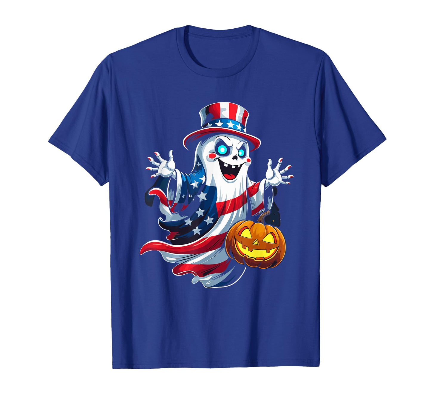 Happy 4th Of July Patriotic Halloween Funny Men Women Kids T-Shirt
