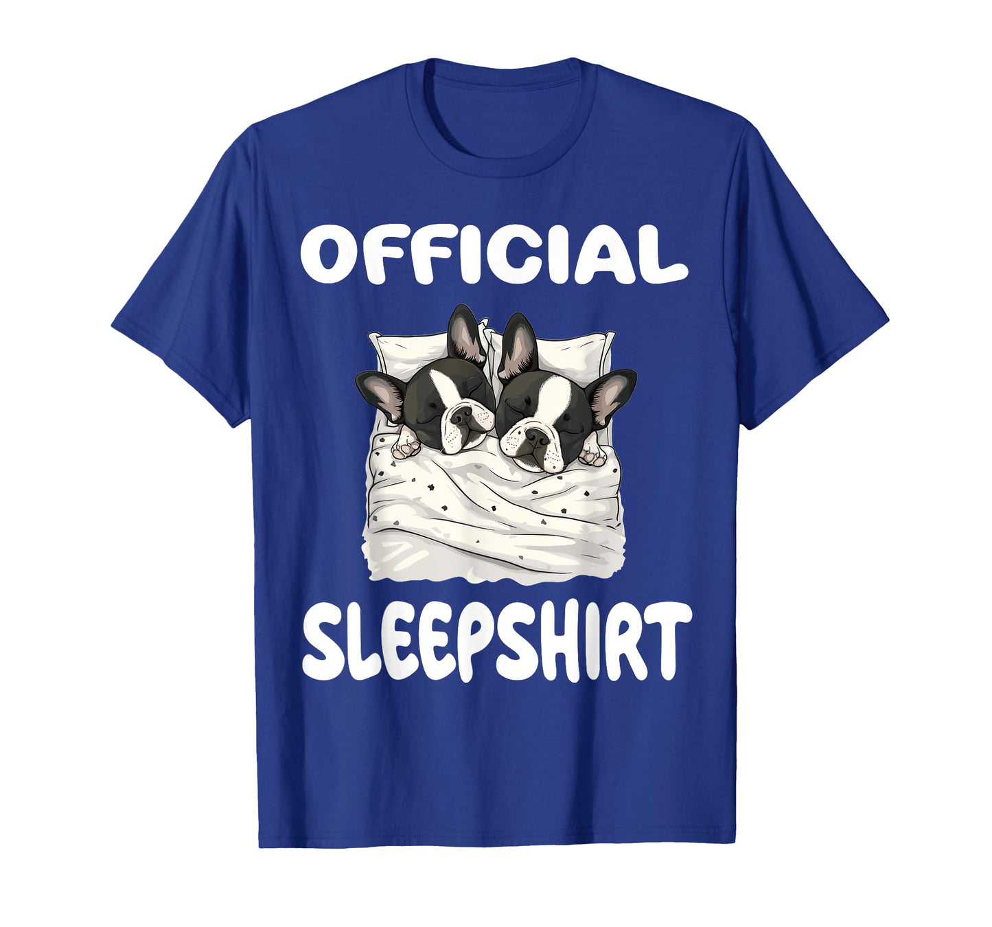 Boston Terrier Dog Official Sleepshirt Pajamas Nightgown T-Shirt for Men Women Girls Kids
