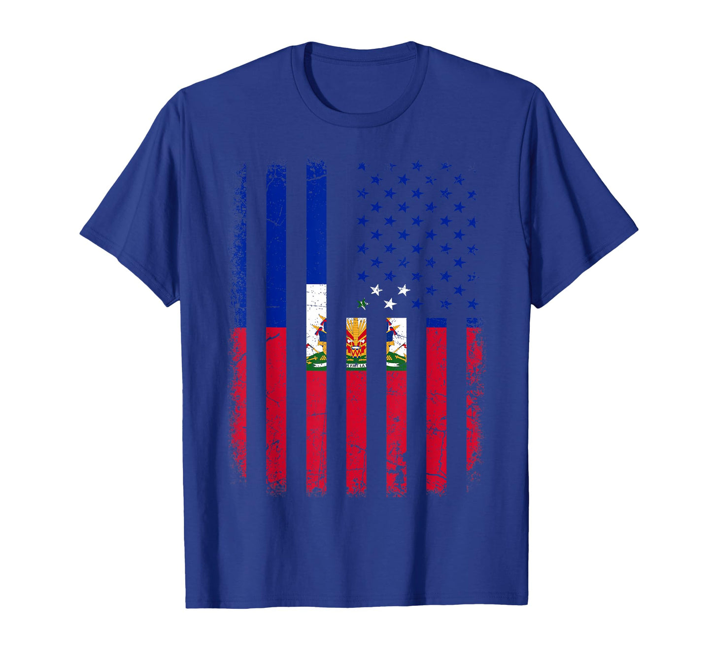 Haitian American Flag Haitian Roots Haiti America T-Shirt