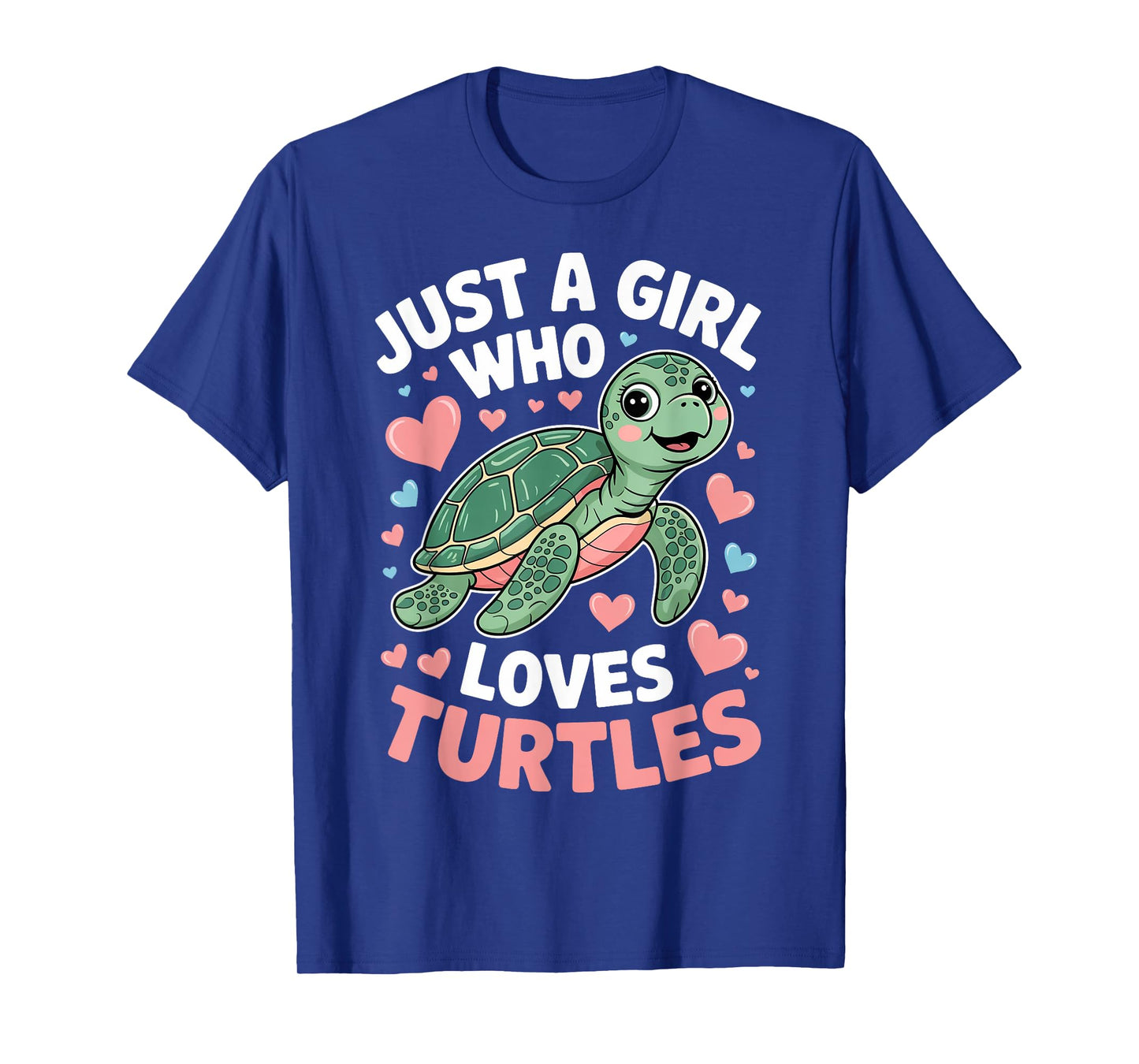 Just A Girl Who Loves Turtles Sea Animal Turtle Lover T-Shirt