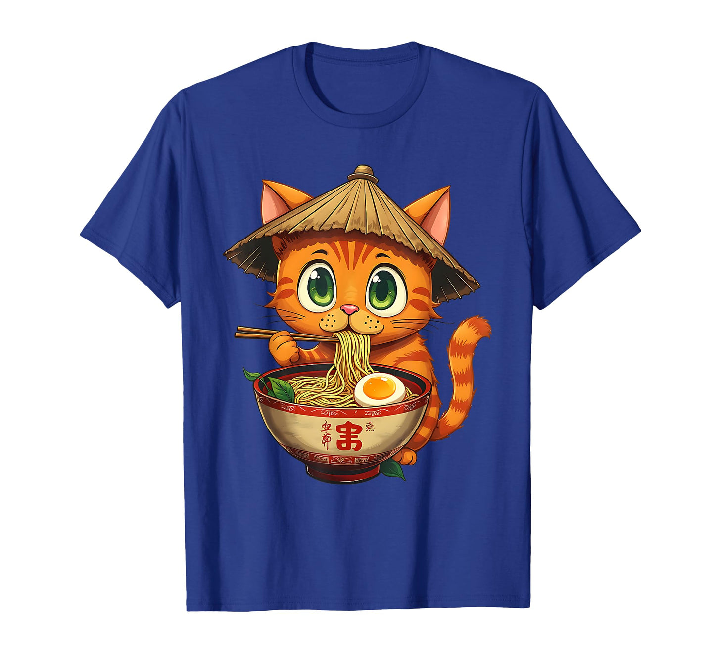 Cat Eating Ramen Kawaii Neko Japanese Noodles Anime Lovers T-Shirt