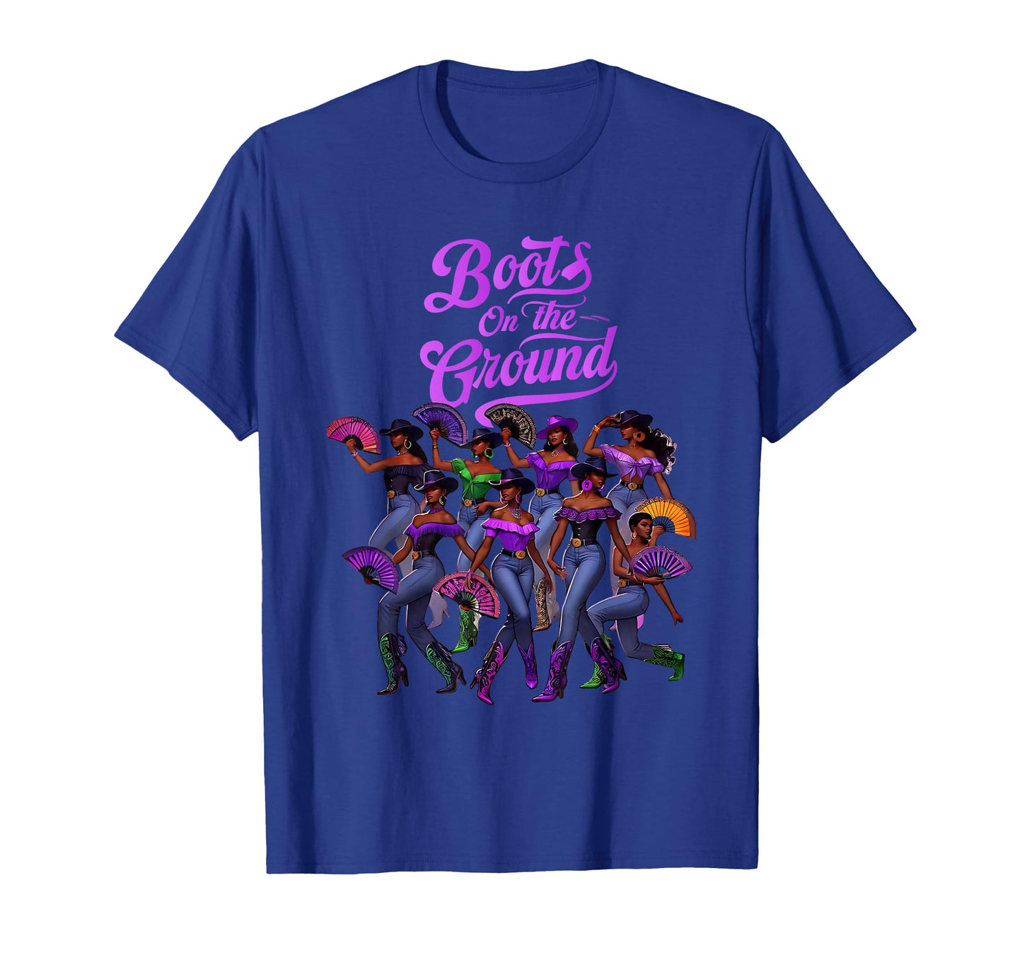 Boots On The Ground Boot Cowboy Western Cowgirl Linedance T-Shirt