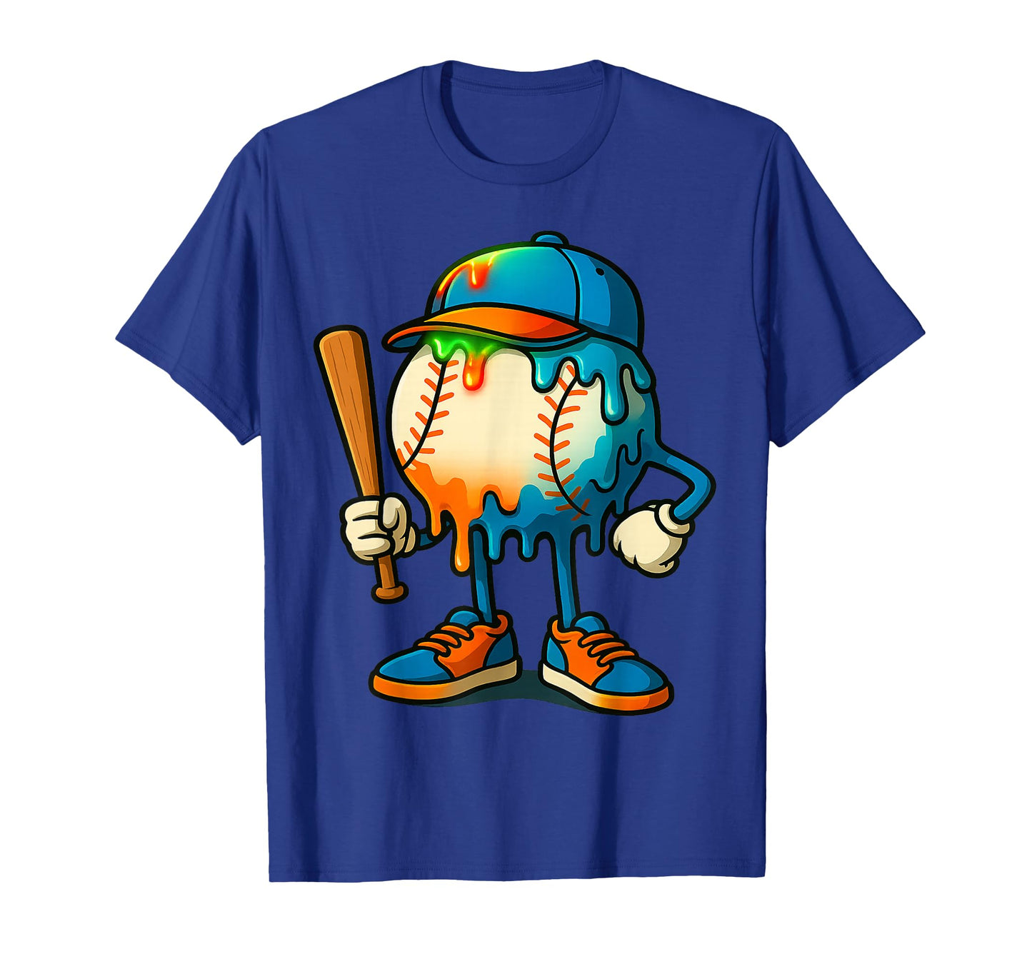 Baseball Drip Team for Boys Ice Cream Cool T-Shirt