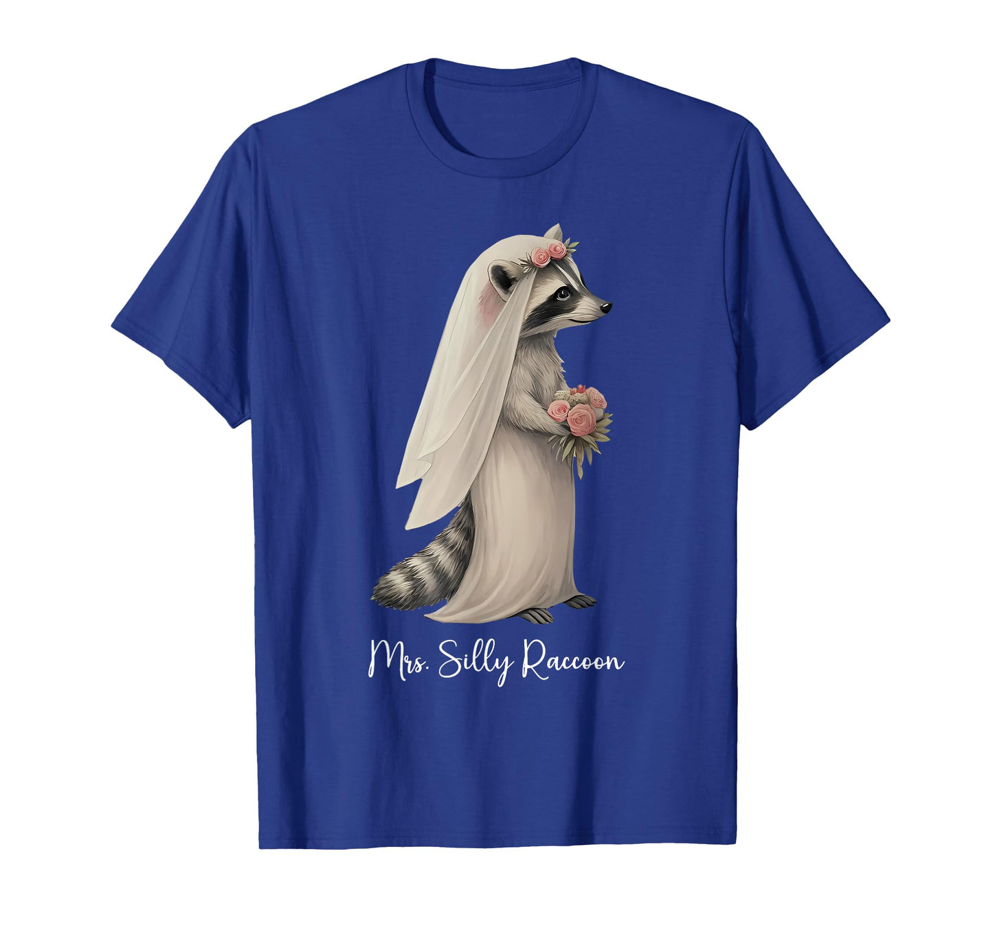 Bride Mr & Mrs Raccoon Wedding Engaged Couples Matching T-Shirt
