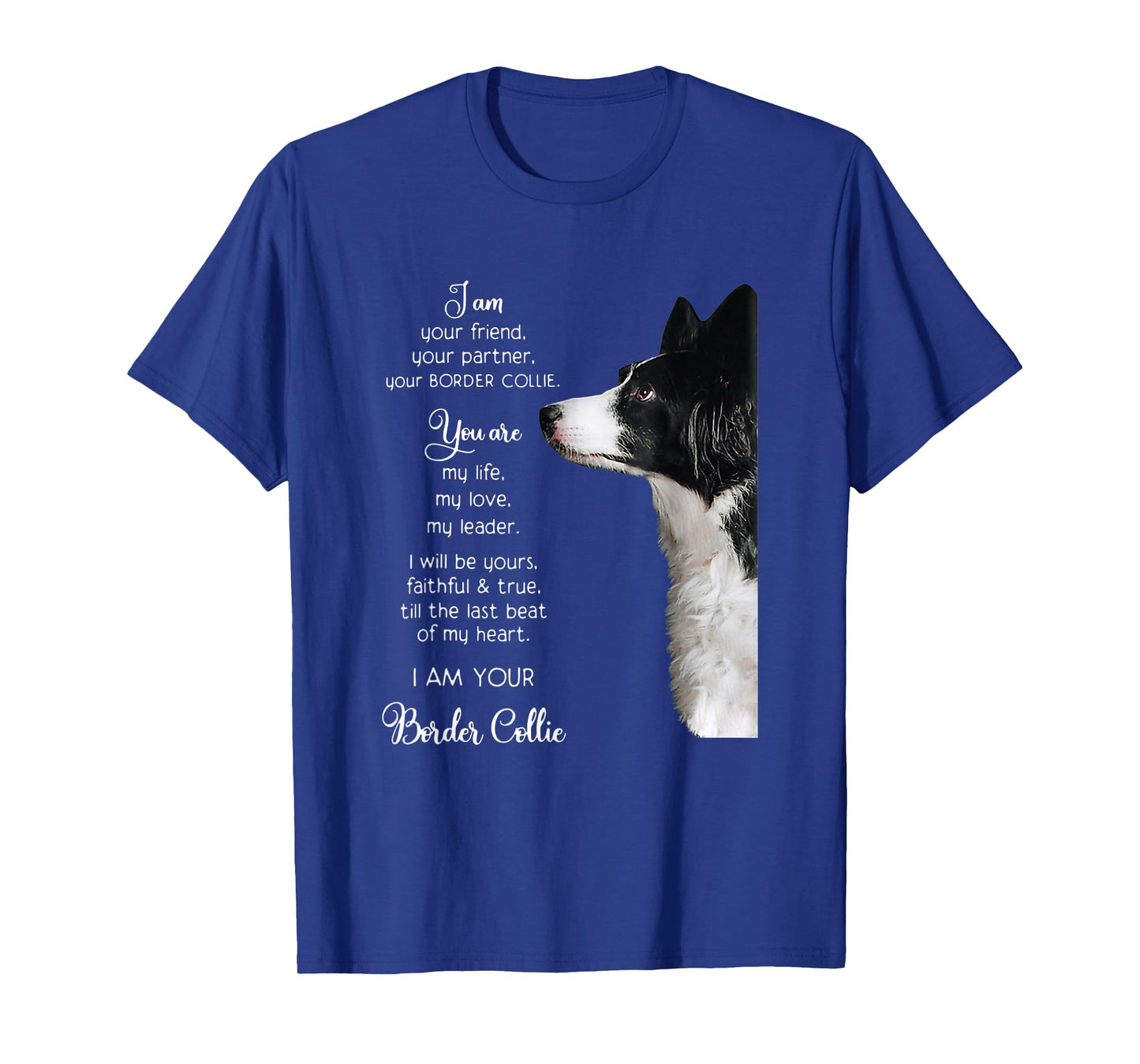 Funny I Am Your Friend Your Partner Your Border Collie Gift T-Shirt
