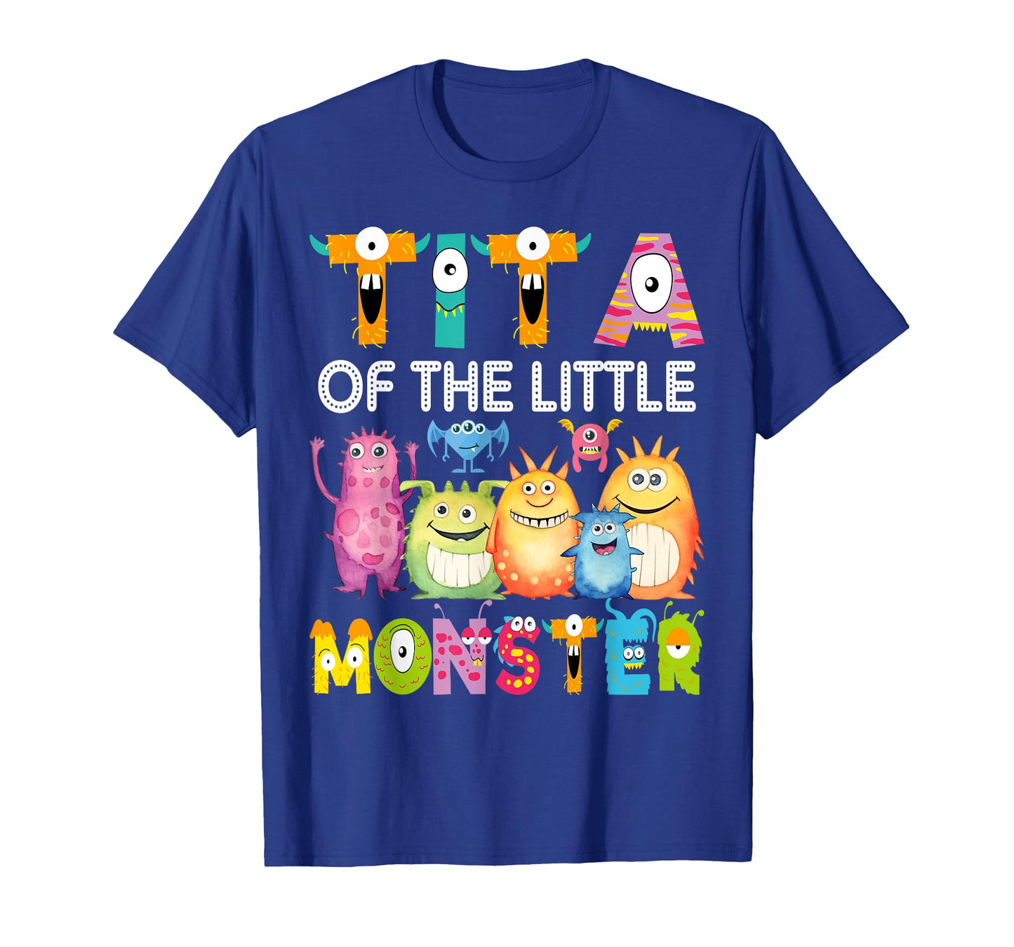Tita Of The Little Monster 1St Birthday Boy Party T-Shirt