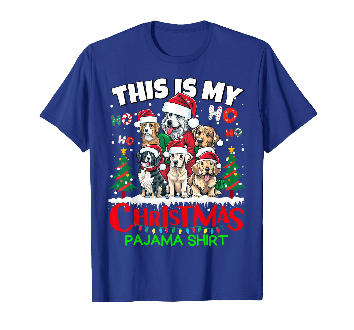 This is my Christmas Pajama shirt Puppy Dogs Santa for Kids T-Shirt