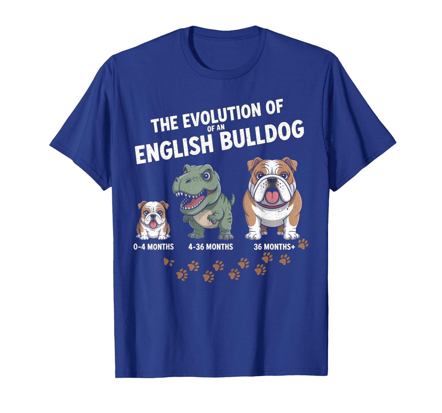 The Evolution of an English Bulldog Funny T-Shirt