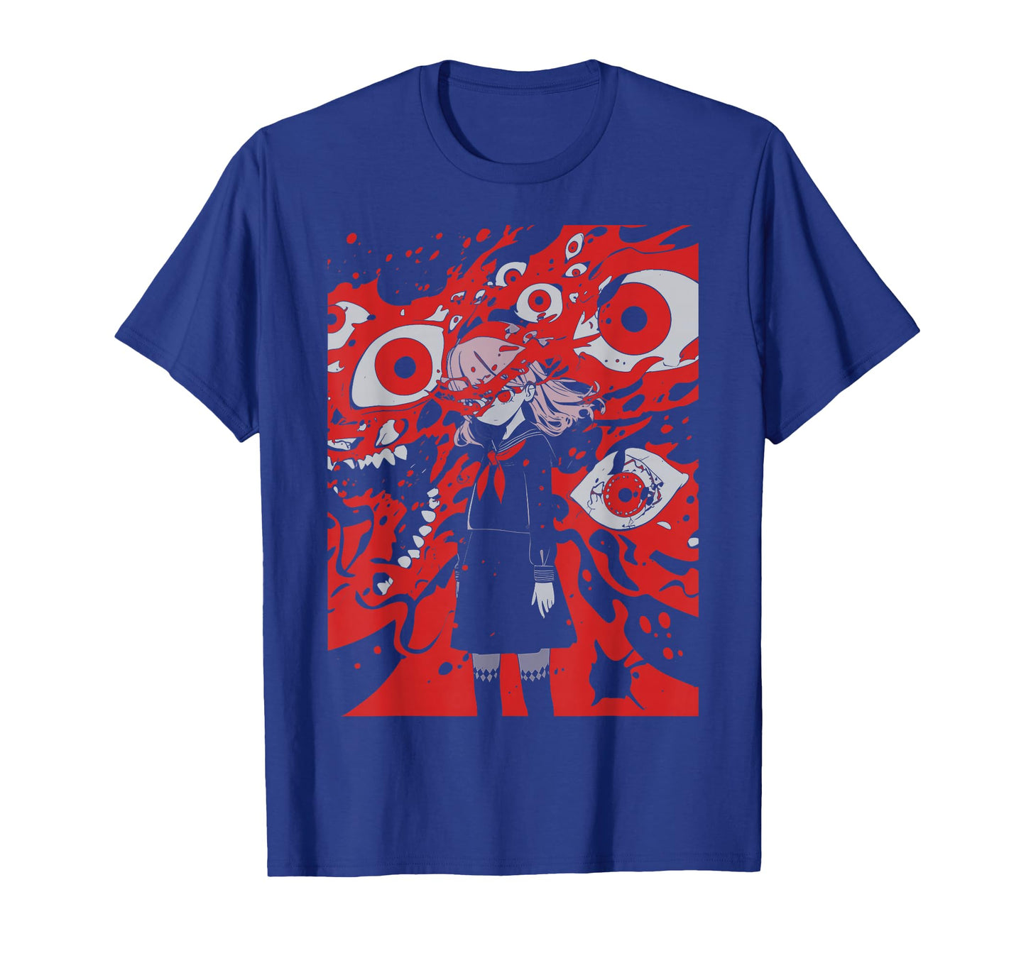 Anime Manga Ghoul Girl | Horror Creepy | Pastel Goth Grunge T-Shirt